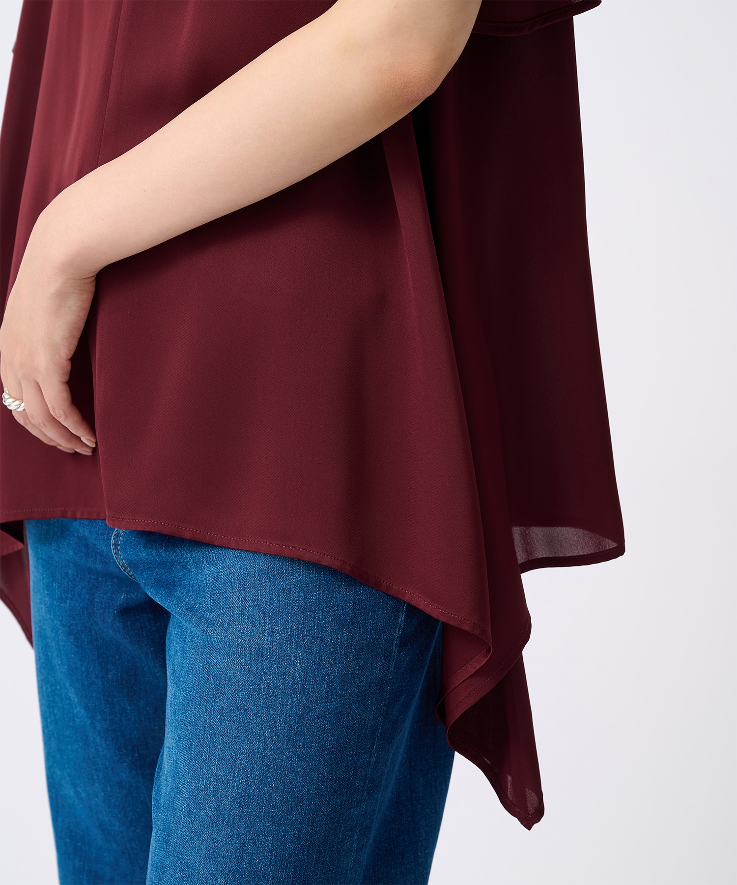 Satin Half Sleeve Blouse THE TOKYO
