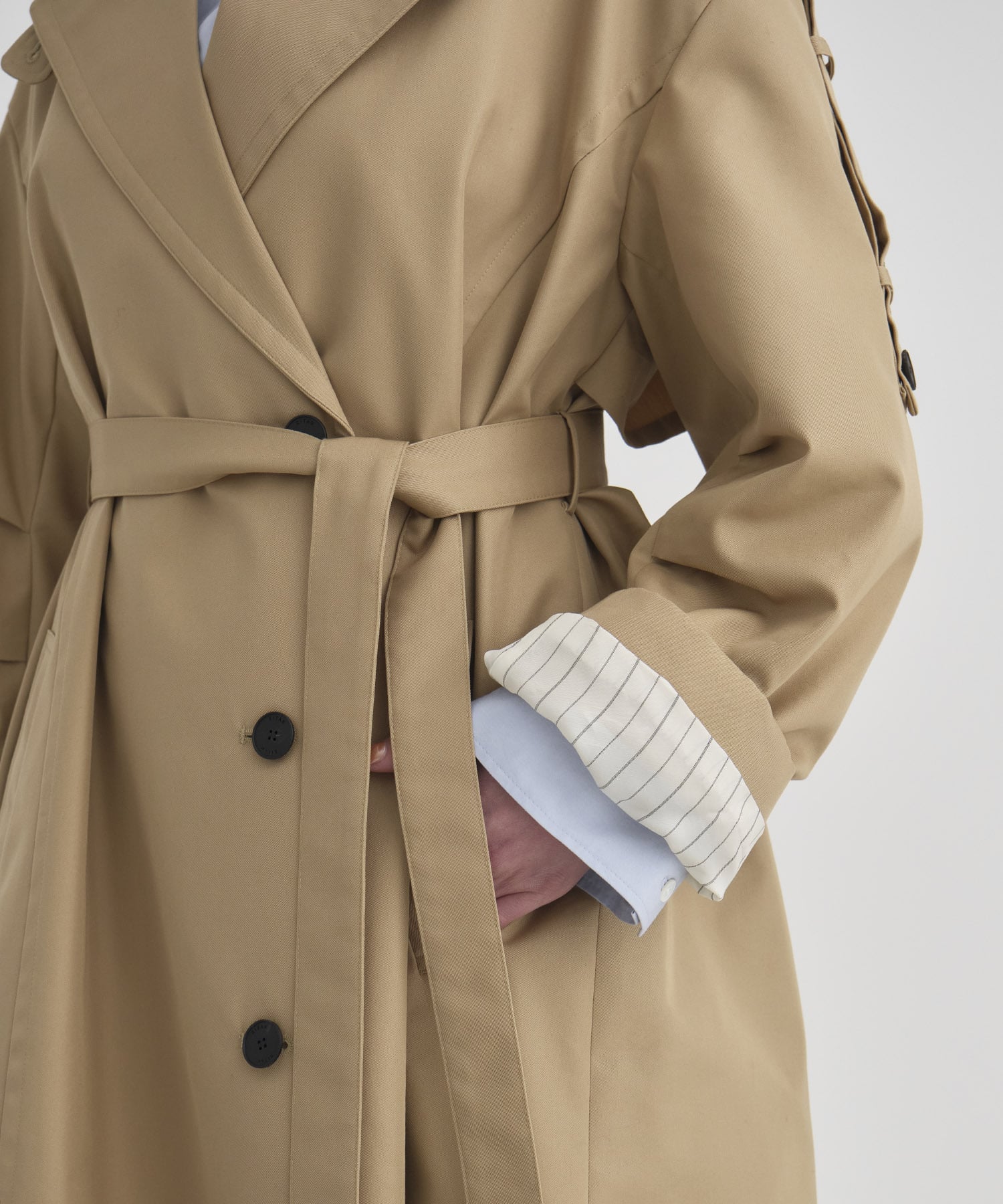 Wide Lapel Trench Coat RITAN