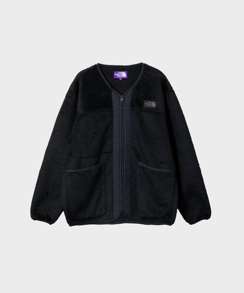 PLAS Wool Fleece Field Cardigan THE NORTH FACE PURPLE LABEL