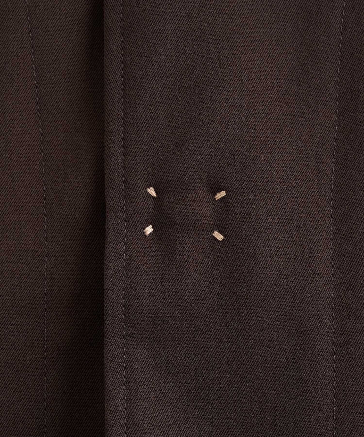 No-collar wool gabardine jacket 