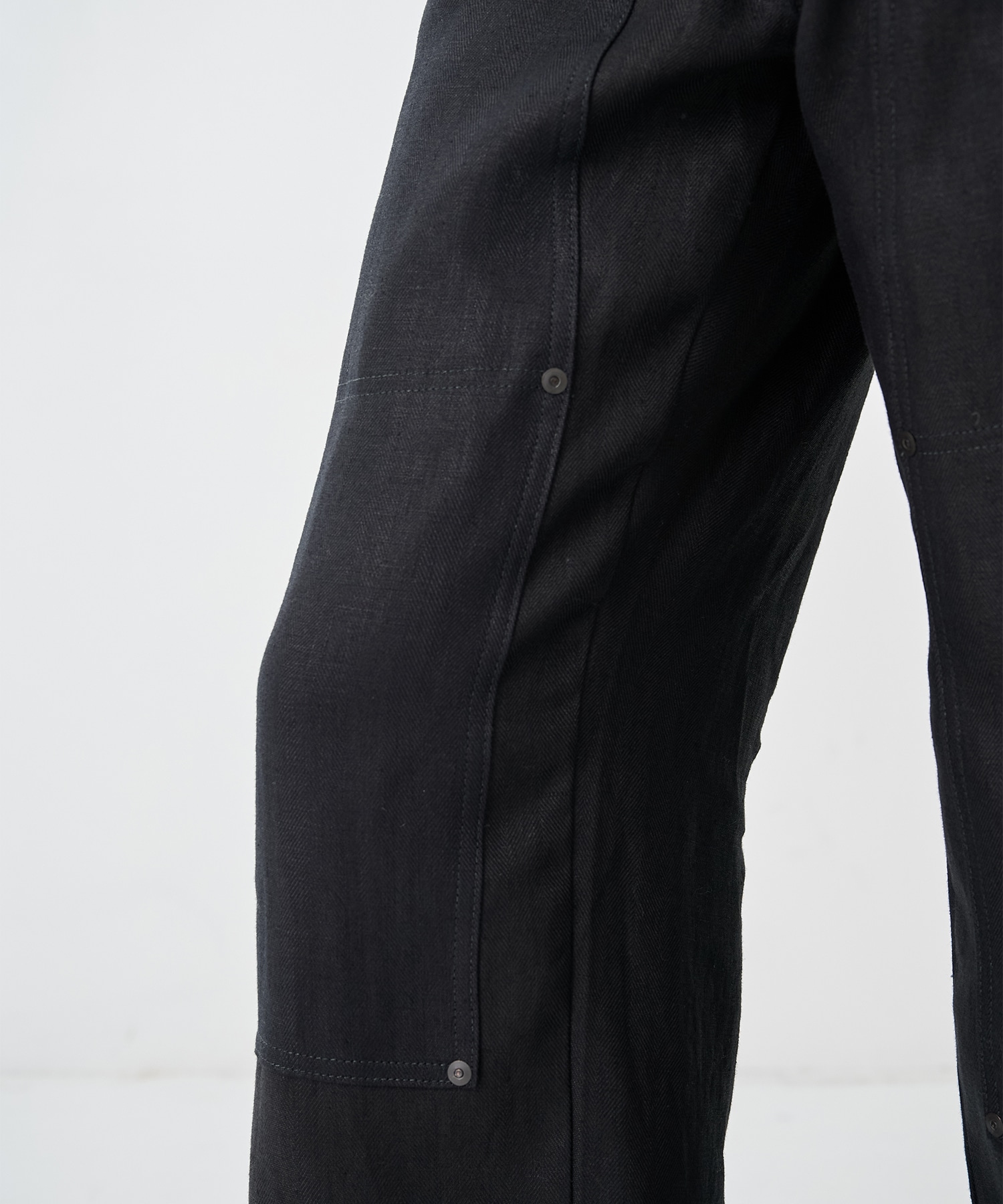 別注NEW CLASSIC WORK JEANS BLACK LINEN TANAKA