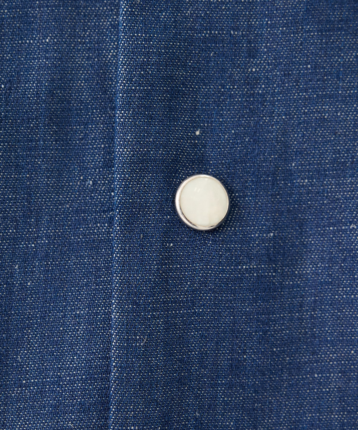 別注THE SS SHIRT INDIGO LINEN EMBROIDERY TANAKA