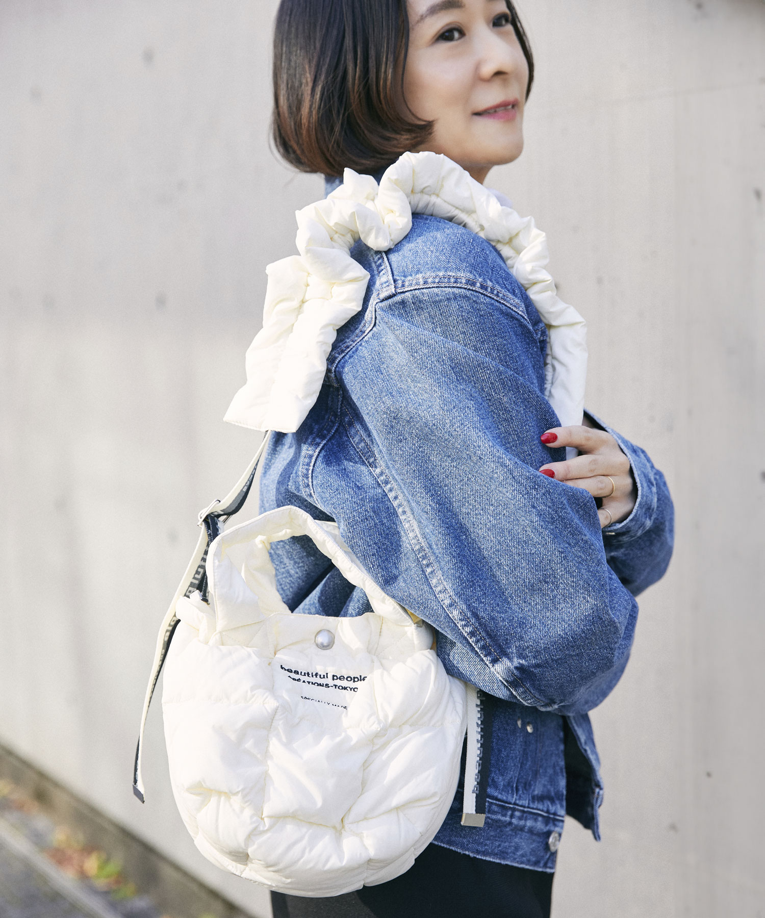 別注 beautifulpeople×THETOKYO mini tote shoulder bag(FREE ECRU 