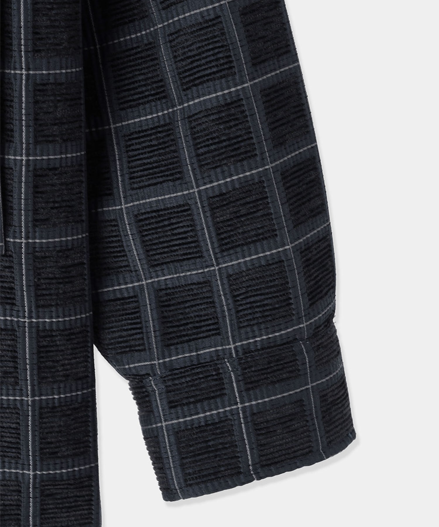 velvet jacquard check blouson Louren