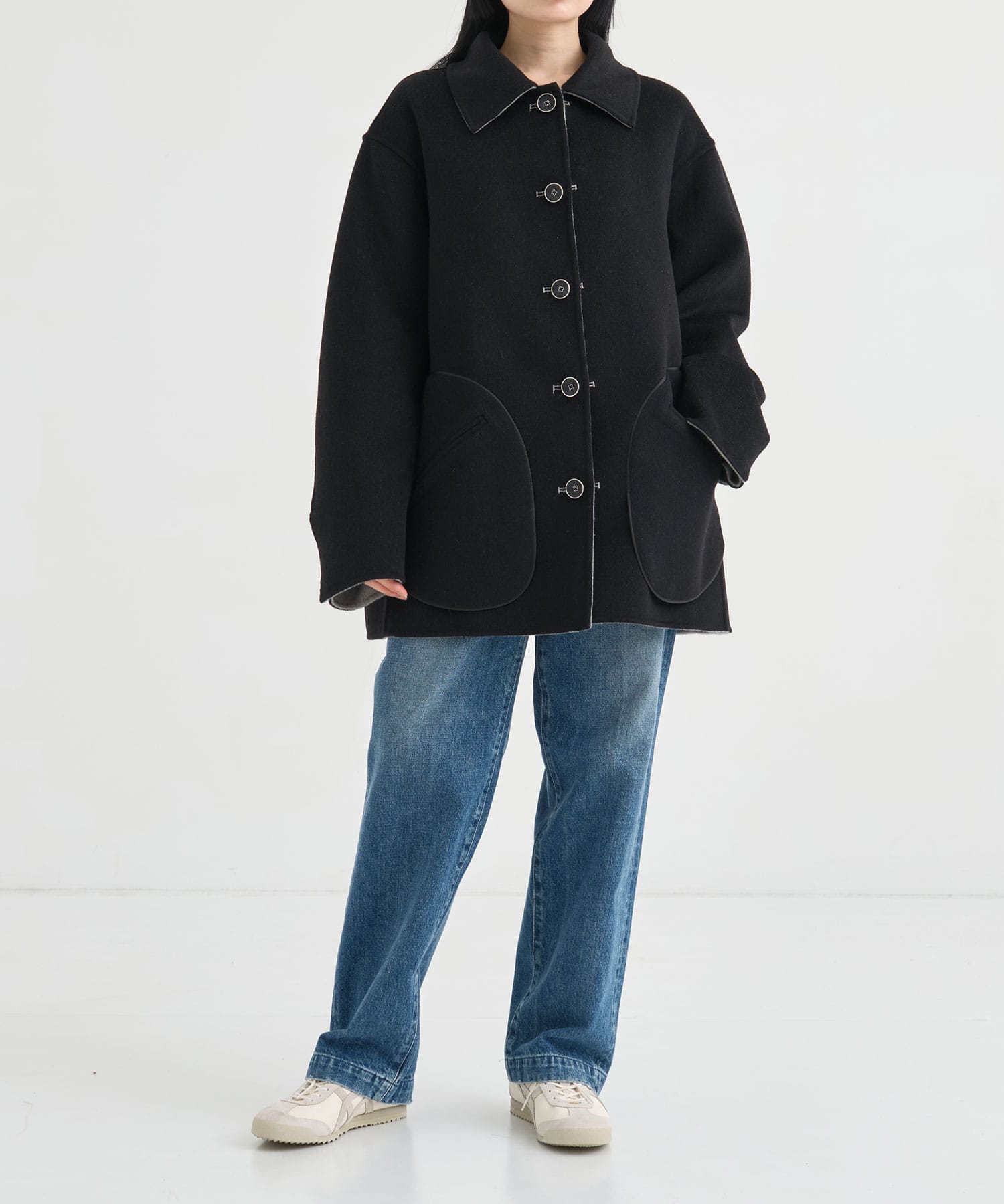 CASHMERE REVERSIBLE SHORT COAT THE TOKYO