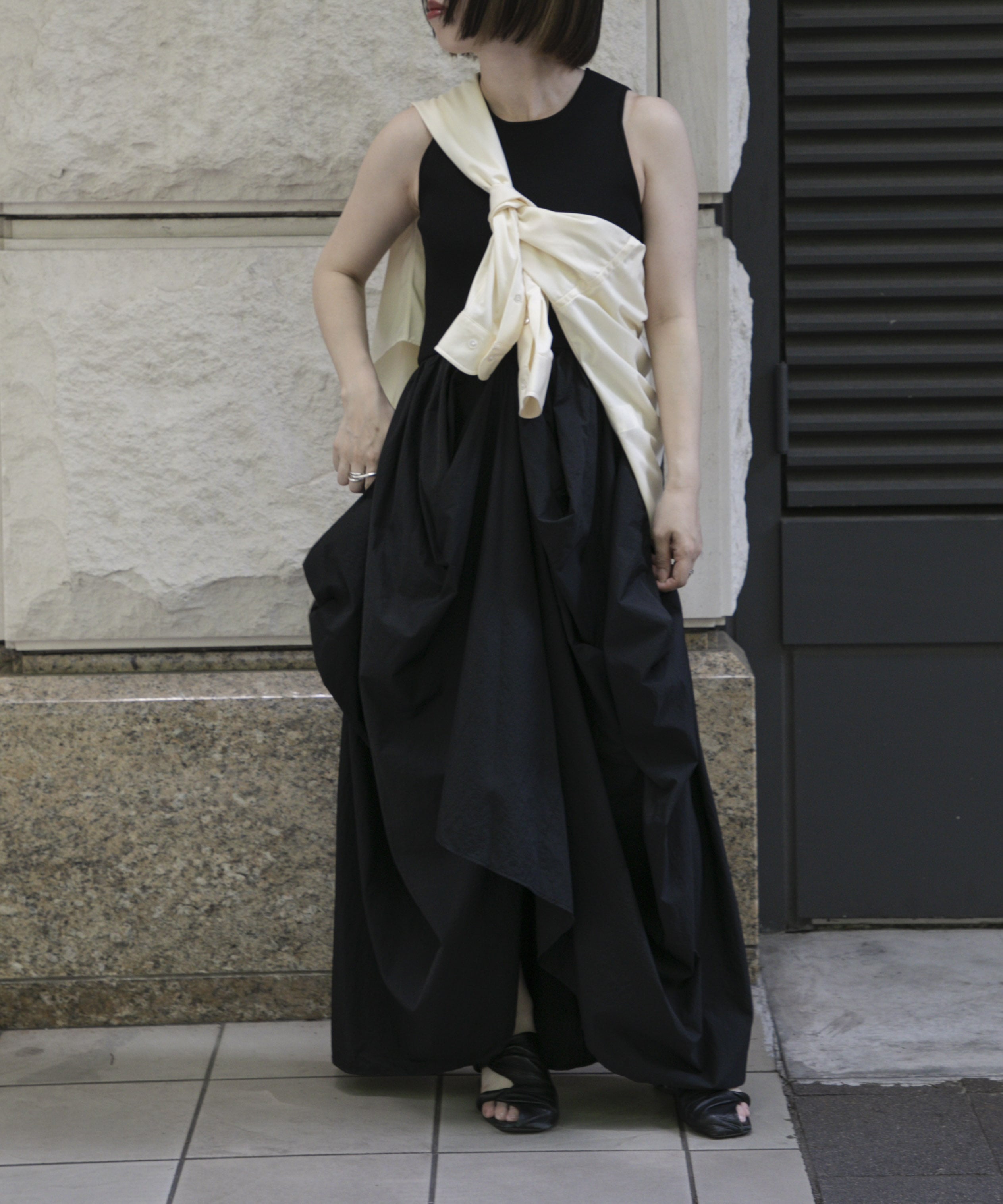 別注 docking cocoon dress Louren