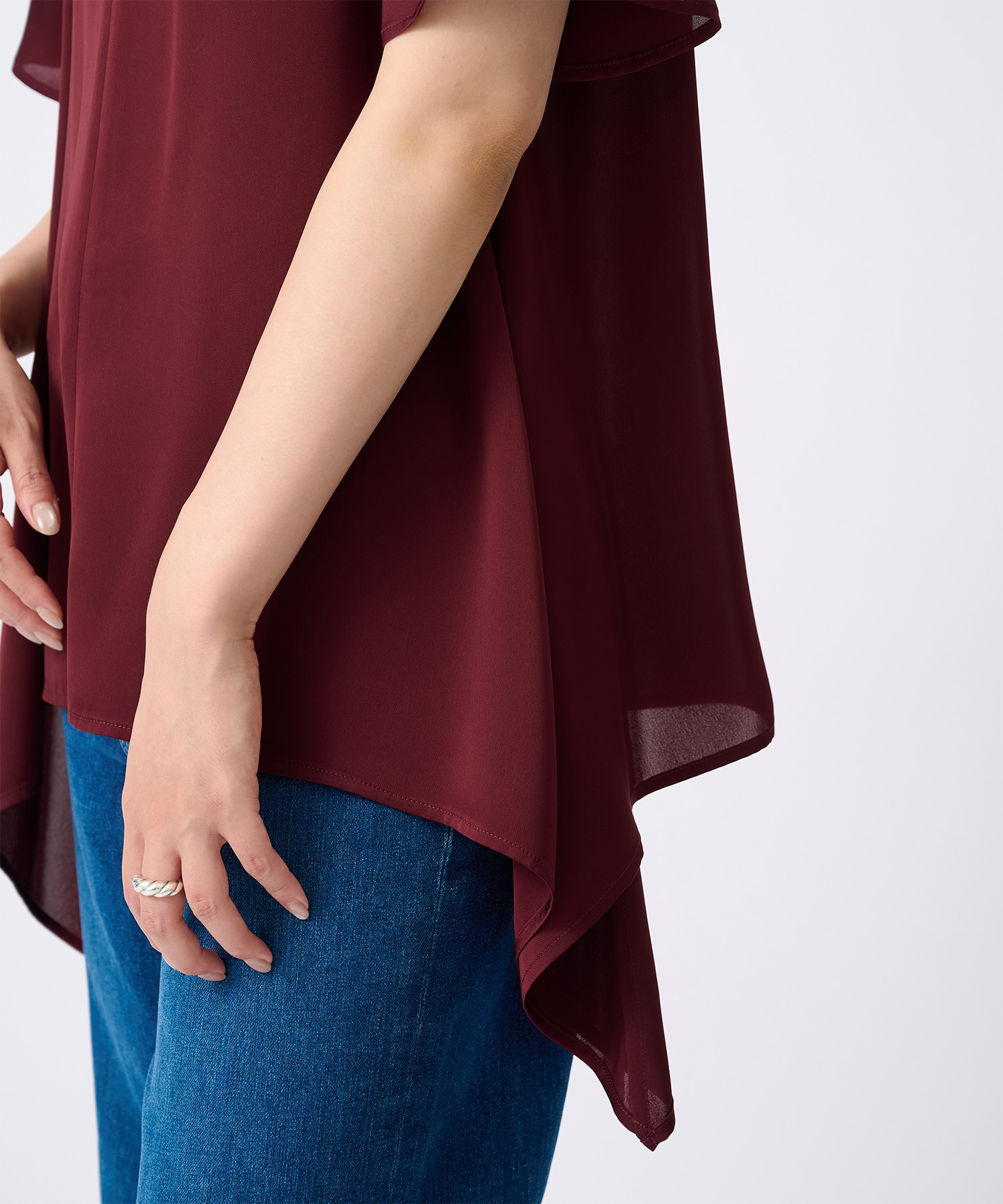 Satin Half Sleeve Blouse THE TOKYO