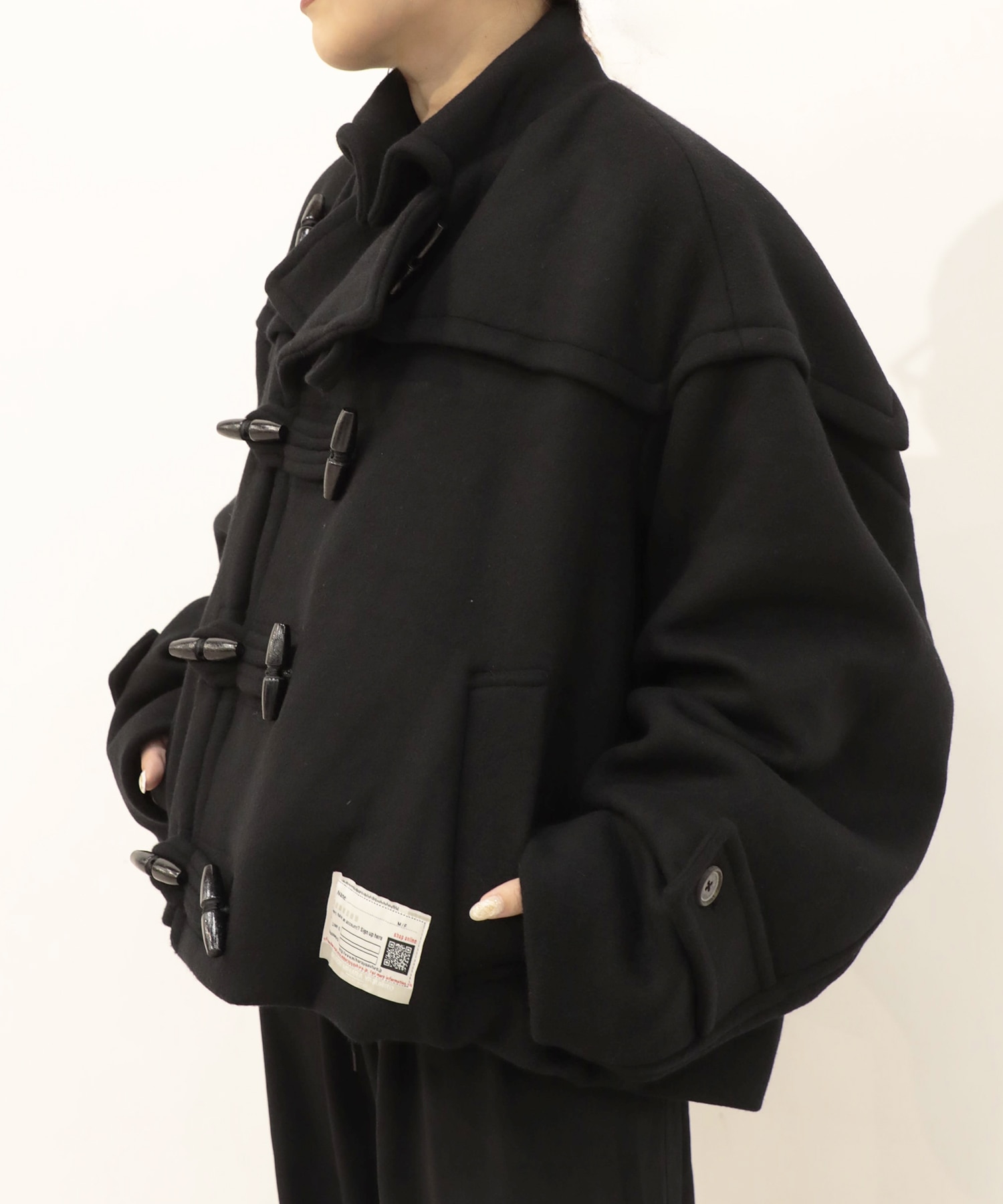 ROLL-UP HEM DUFFLE COAT Maison MIHARA YASUHIRO