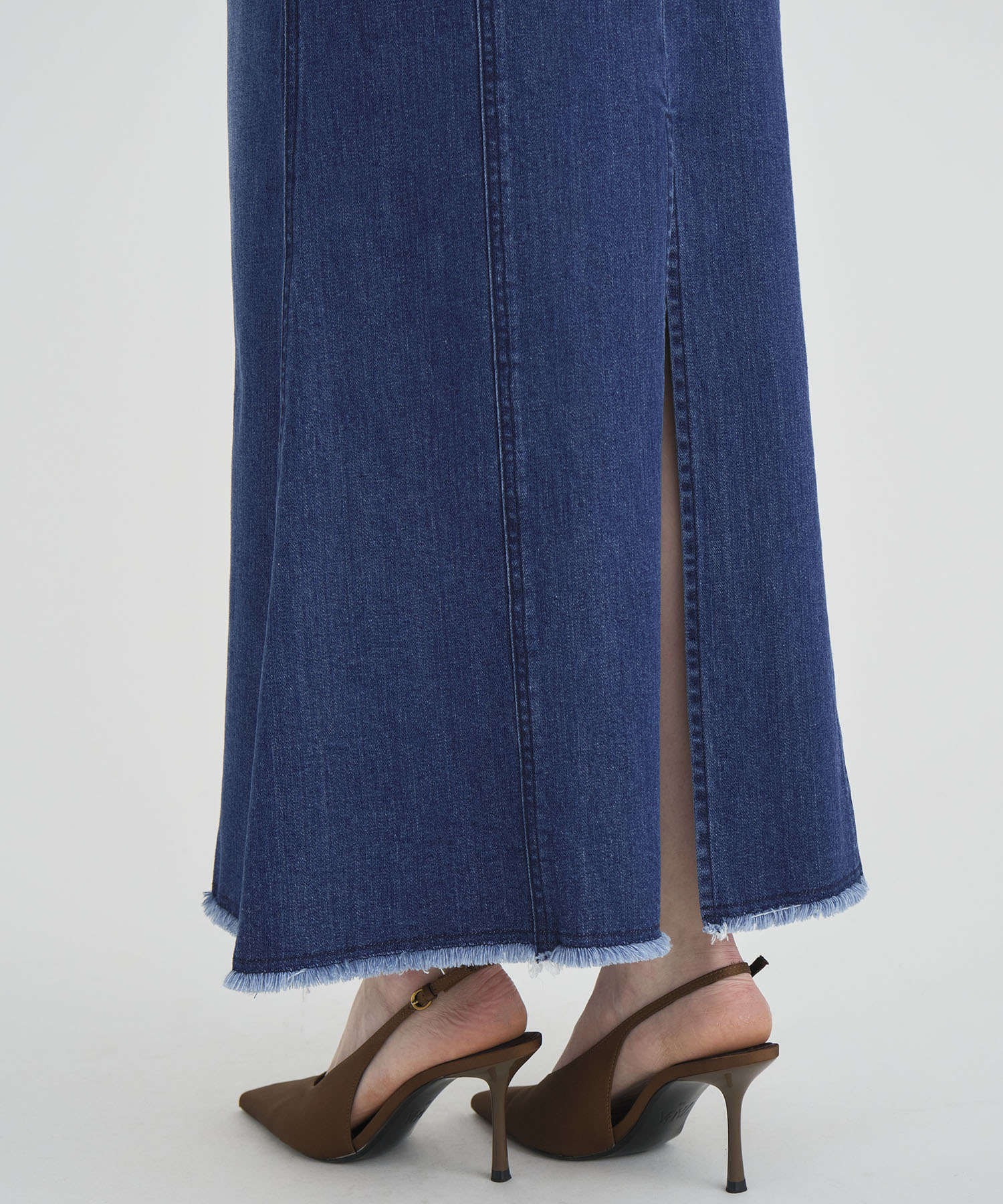 Cutting Stretch Denim Skirt RITAN