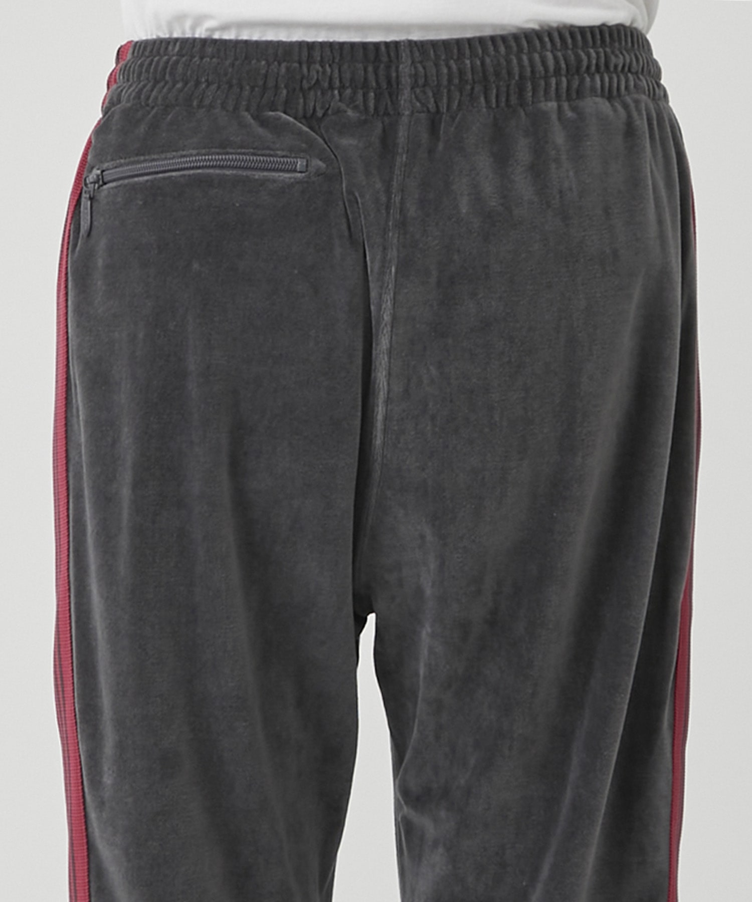 Narrow Track Pant - C/PE Velour(XS DARK GREY): NEEDLES: MEN｜THE