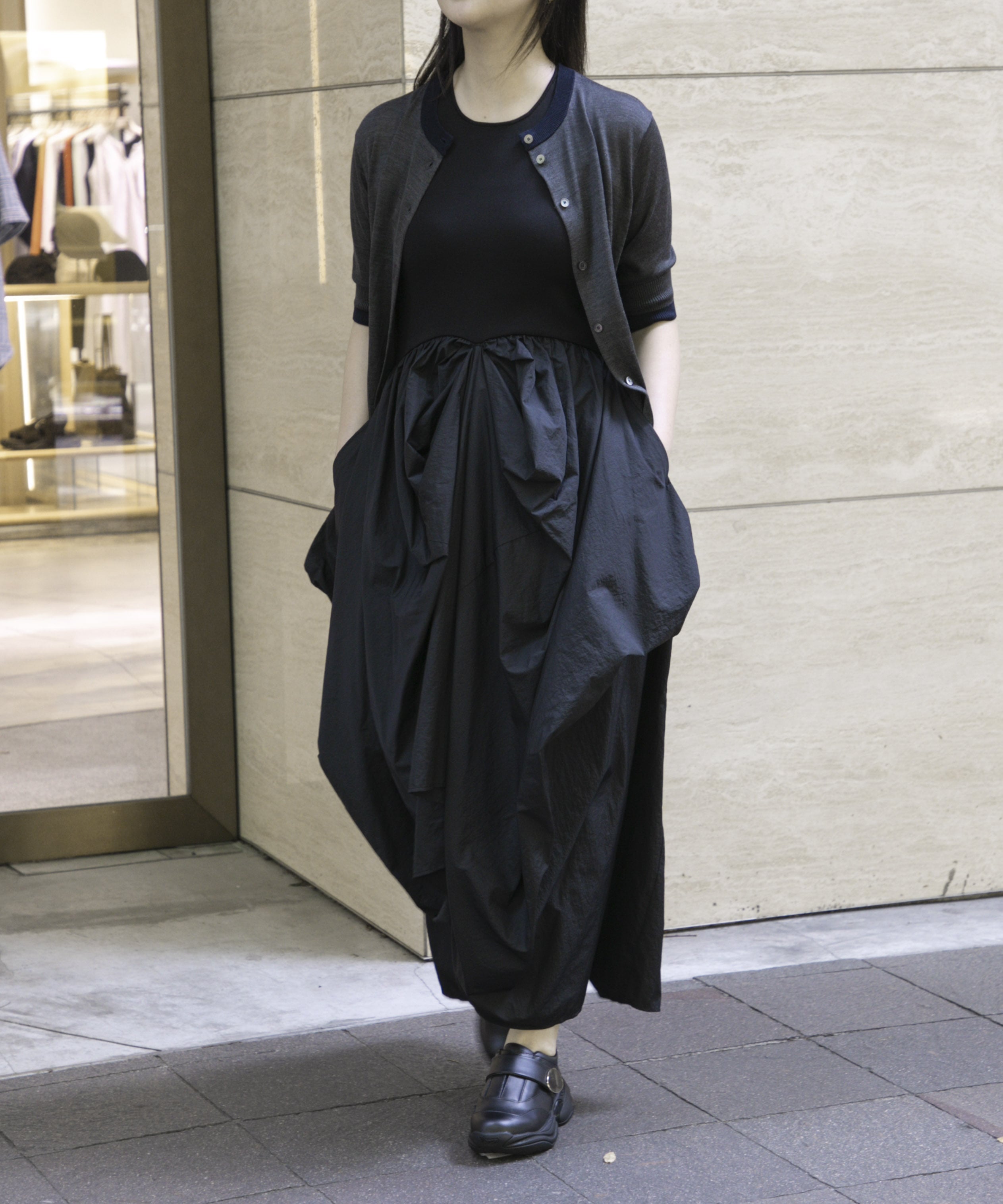 別注 docking cocoon dress Louren