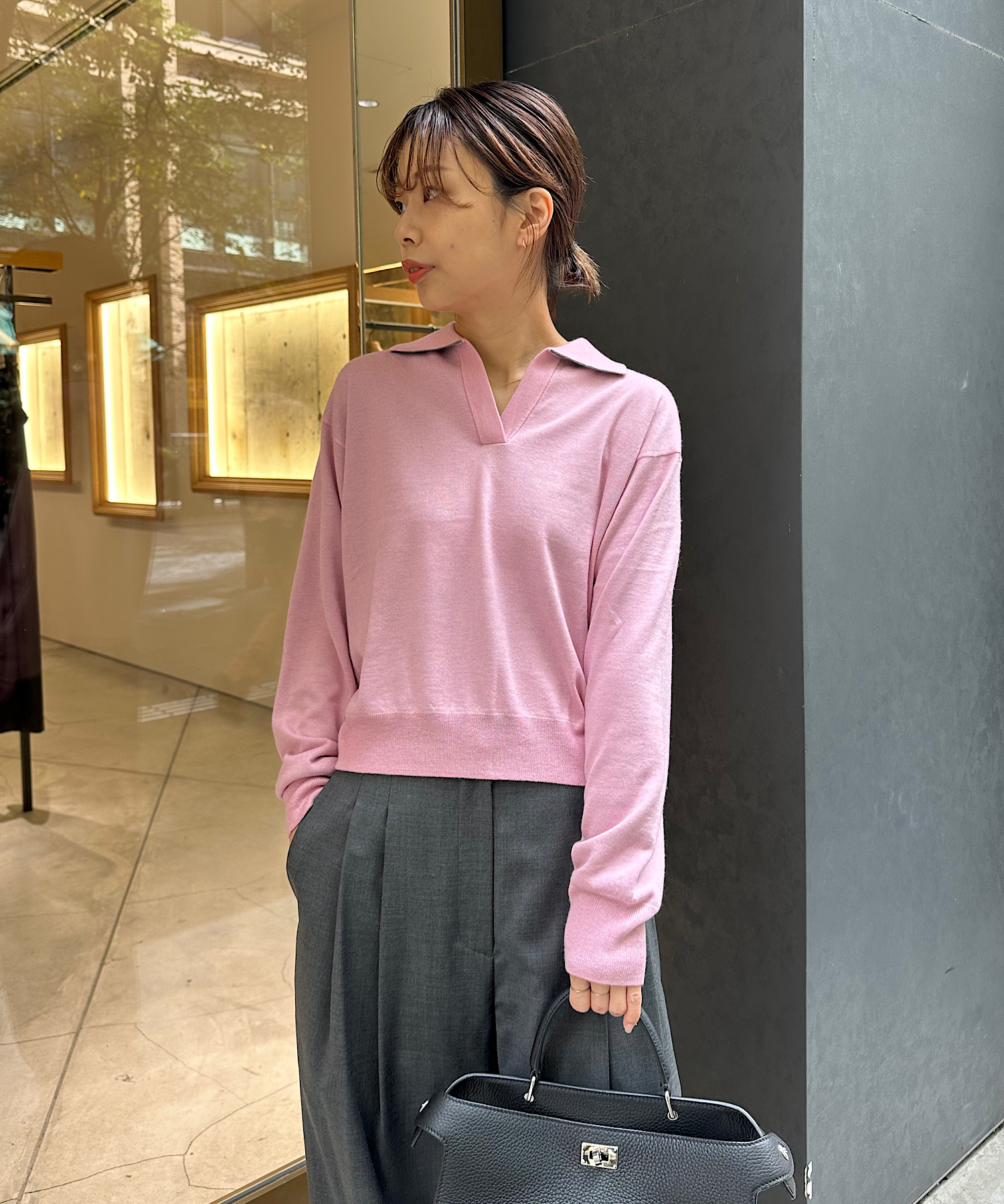 CASHMERE/SILK REVERSIBLE SKIPPER PULLOVER THE TOKYO