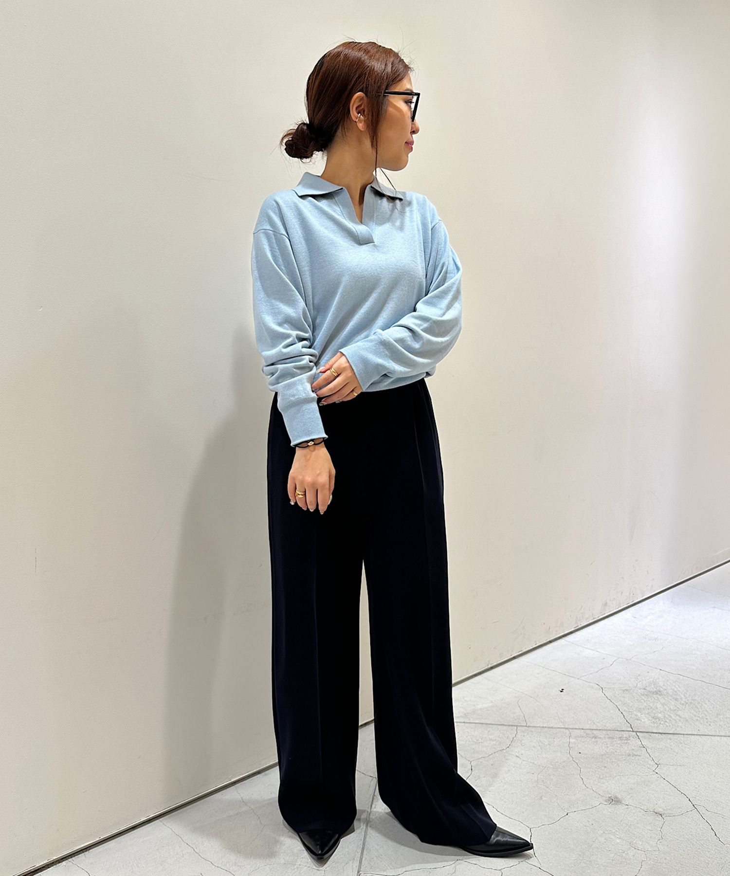 CASHMERE/SILK REVERSIBLE SKIPPER PULLOVER THE TOKYO