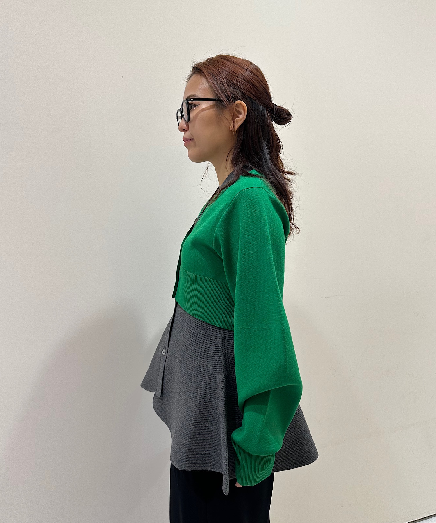 LAYERED FLARE KNIT CD OMMO