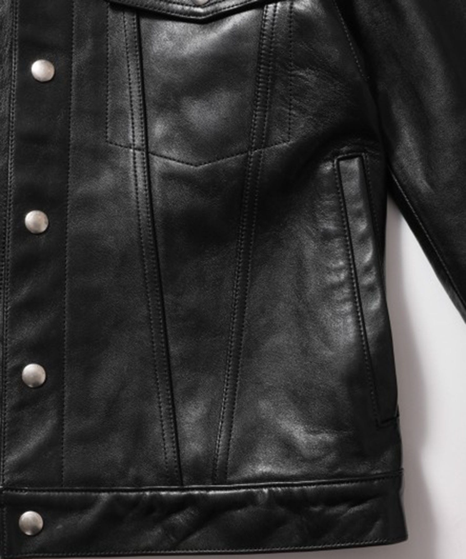 vintage leather jean jacket 190 レザージャケット