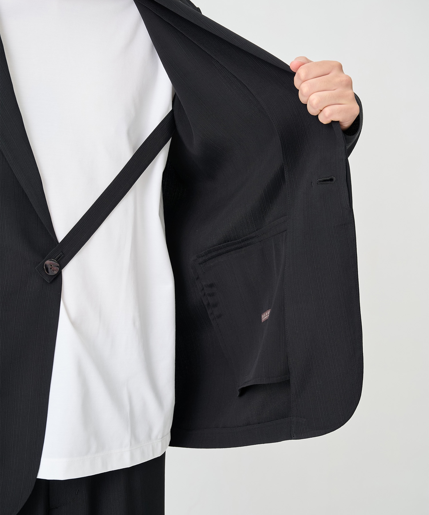 SILK α Pleats Summer Jacket SILK α