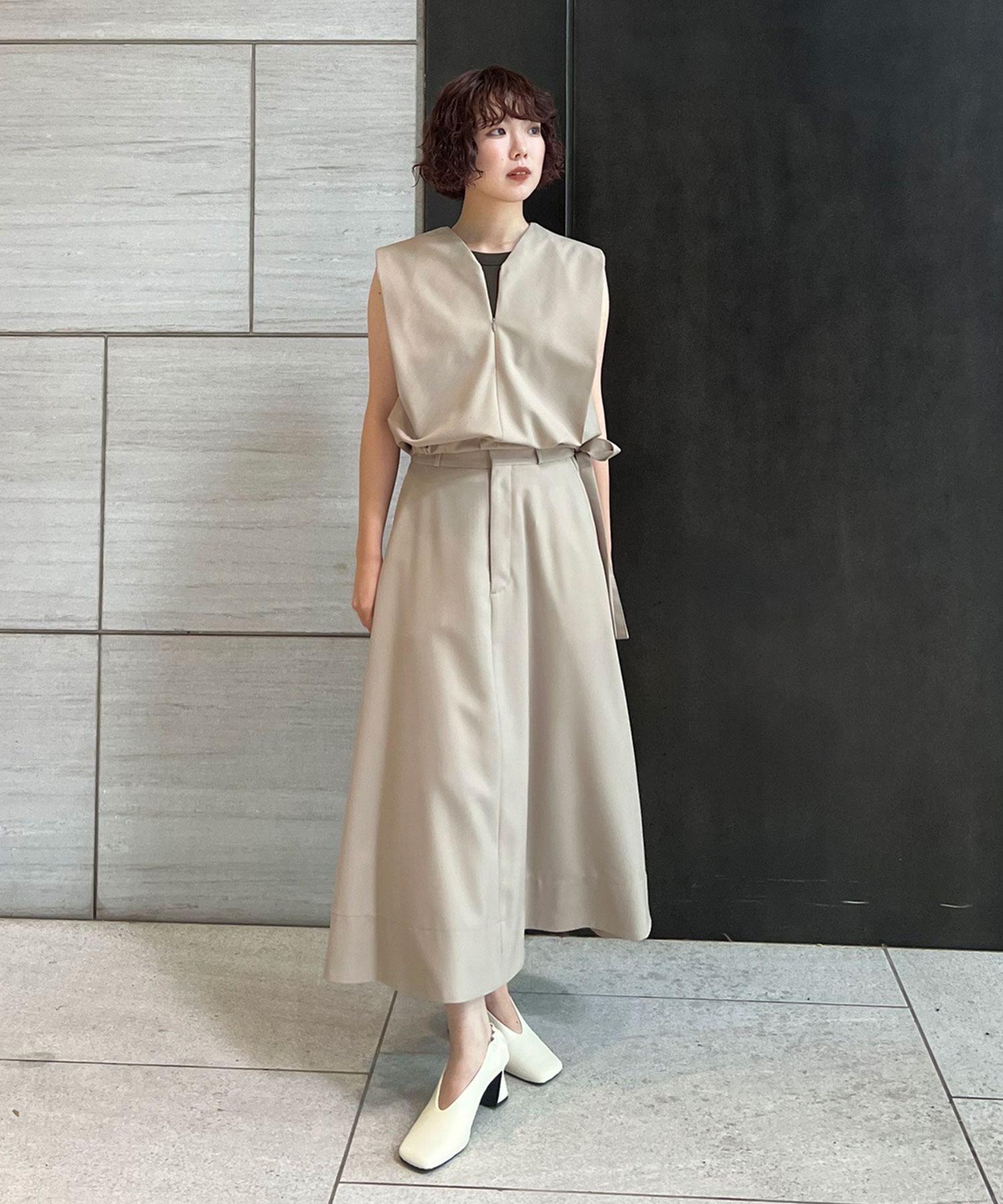 Light Washable Flare Skirt THE TOKYO