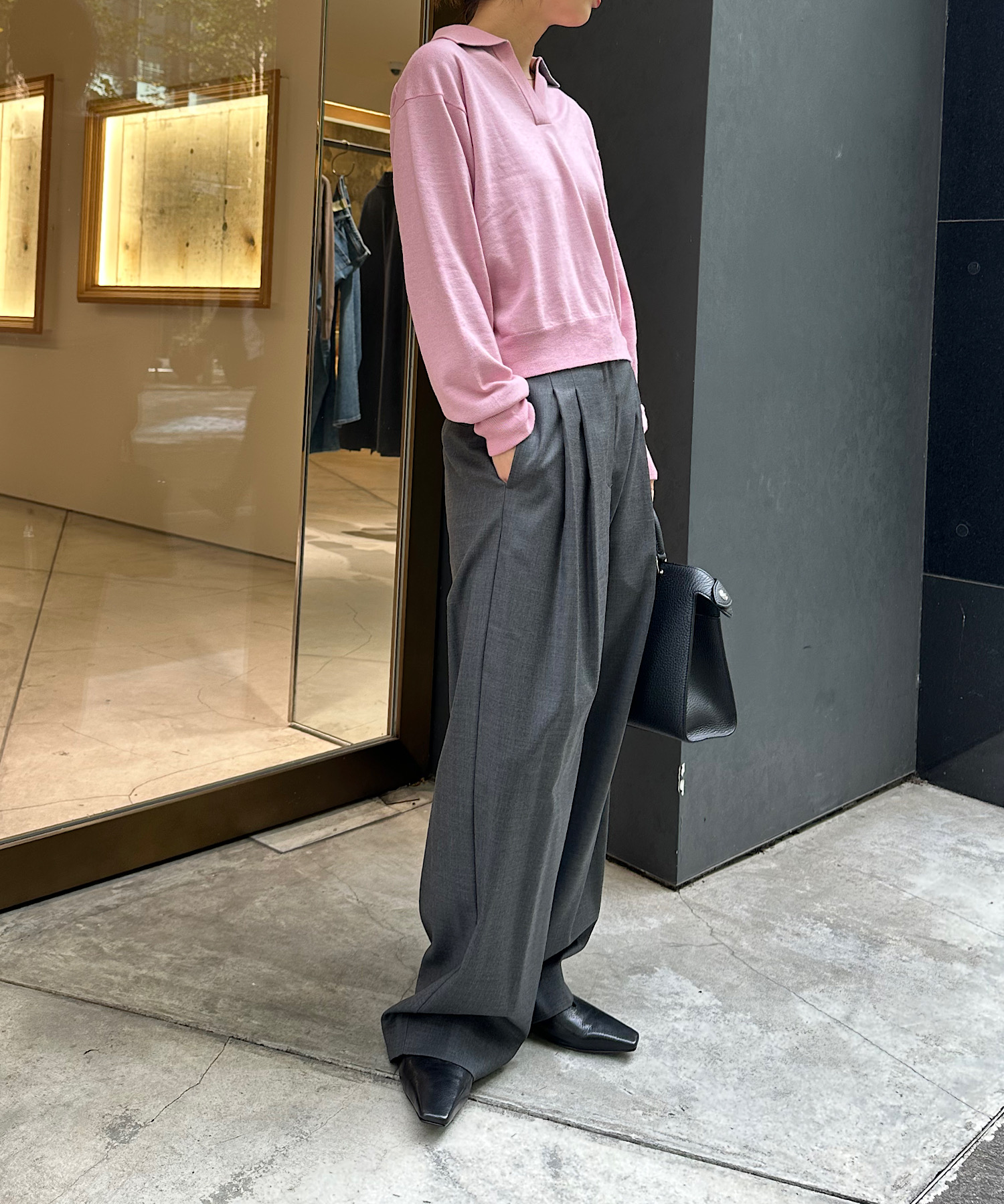 CASHMERE/SILK REVERSIBLE SKIPPER PULLOVER THE TOKYO