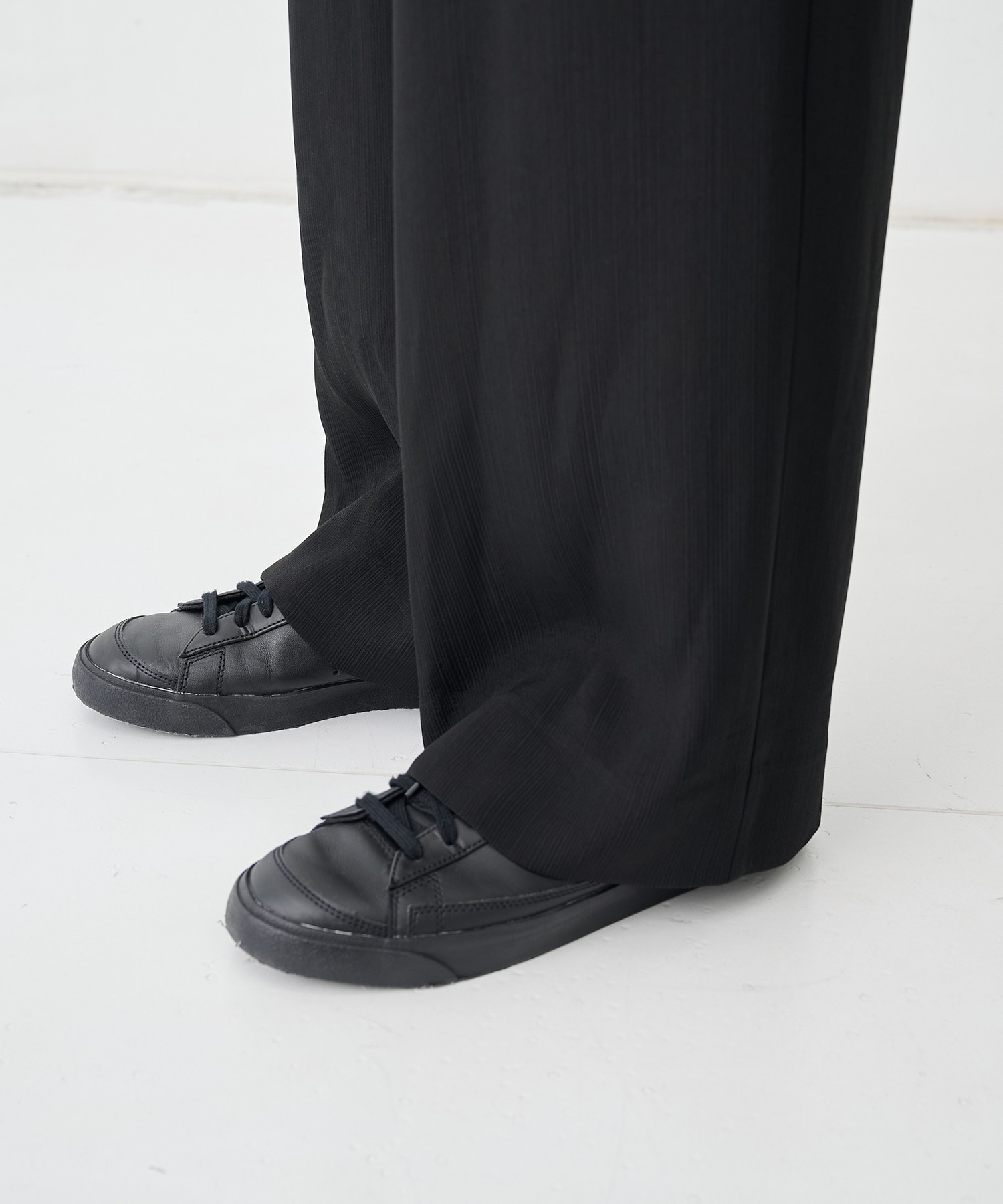 SILK α Pleats Summer Easy Pants SILK α