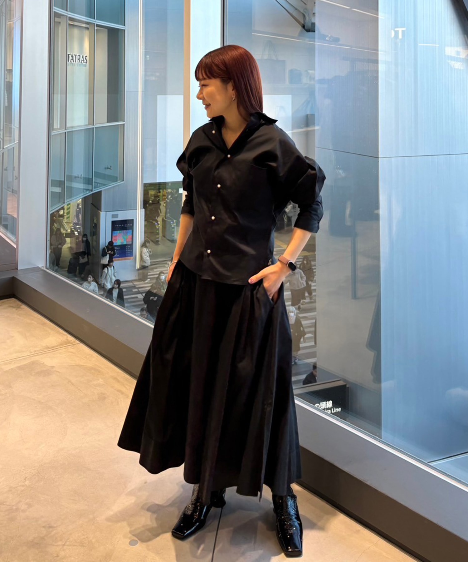 TUCK VOLUME SKIRT for THE TOKYO MADISONBLUE