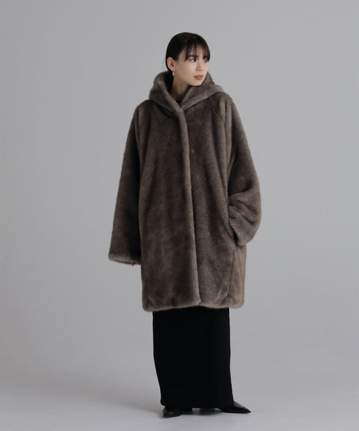 hoodie fur coat Louren