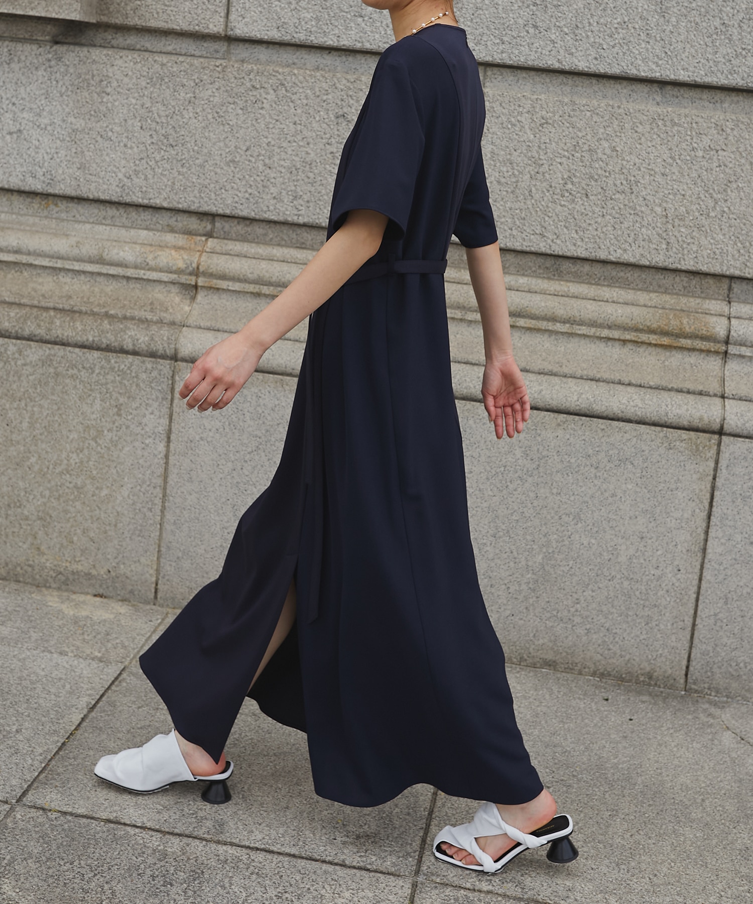 Heike combi tex jersey dress NV AKIRANAKA