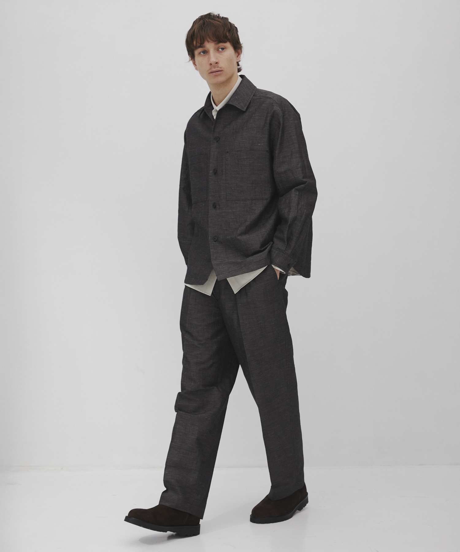 Hemp linen オーバーシャツ CITY TOKYO