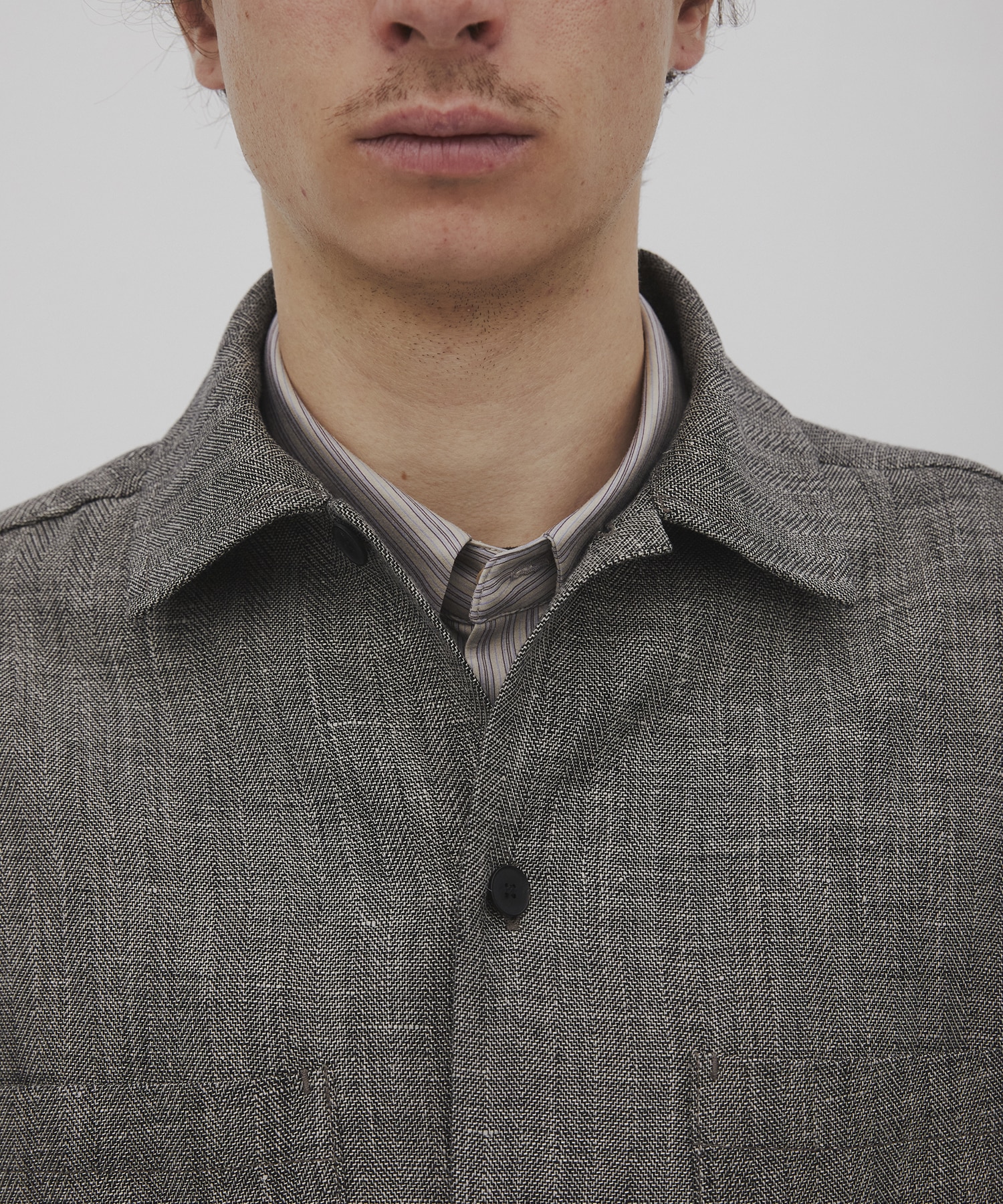 Hemp linen オーバーシャツ CITY TOKYO