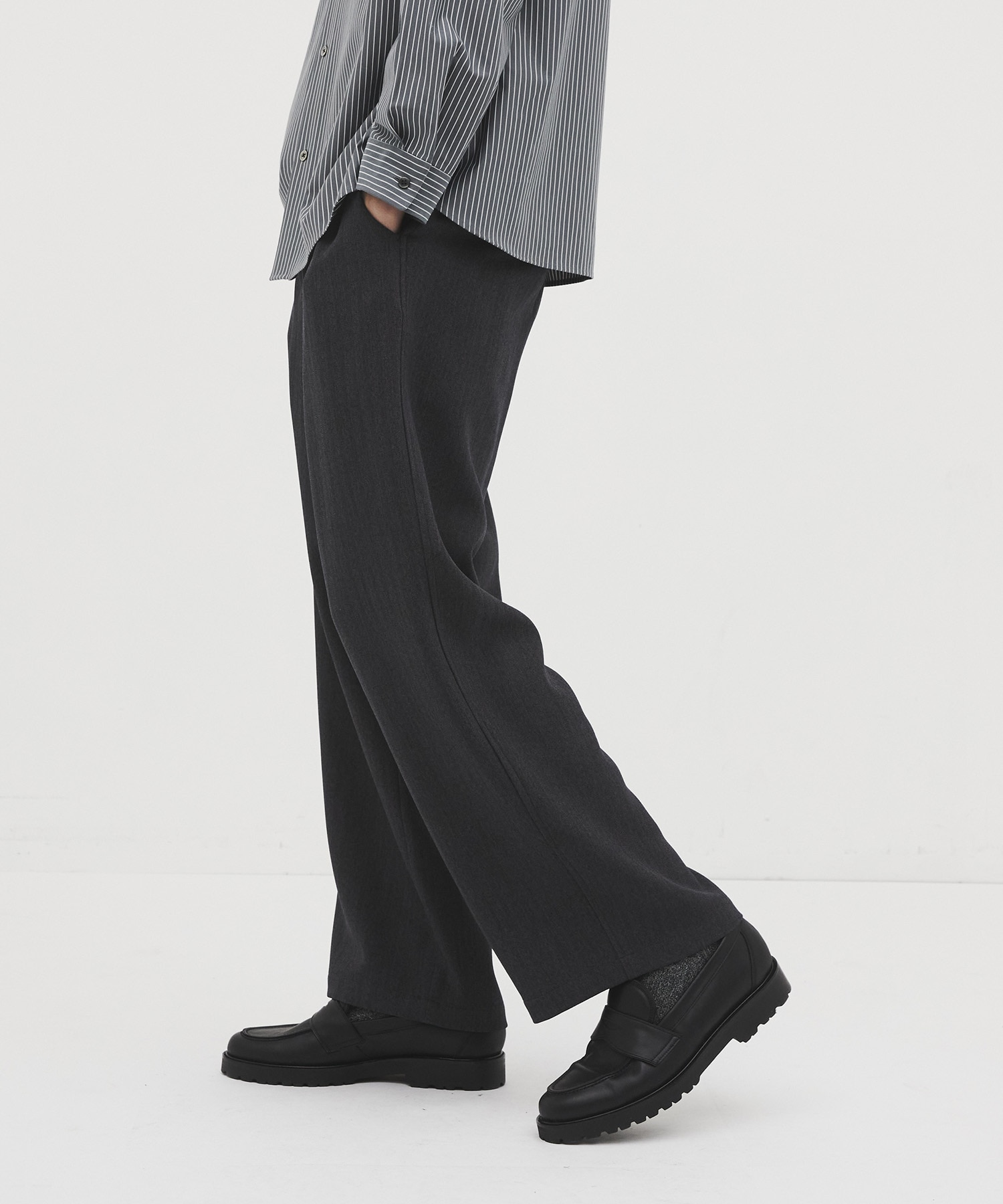 Mix herringbone ワイドパンツ CITY TOKYO