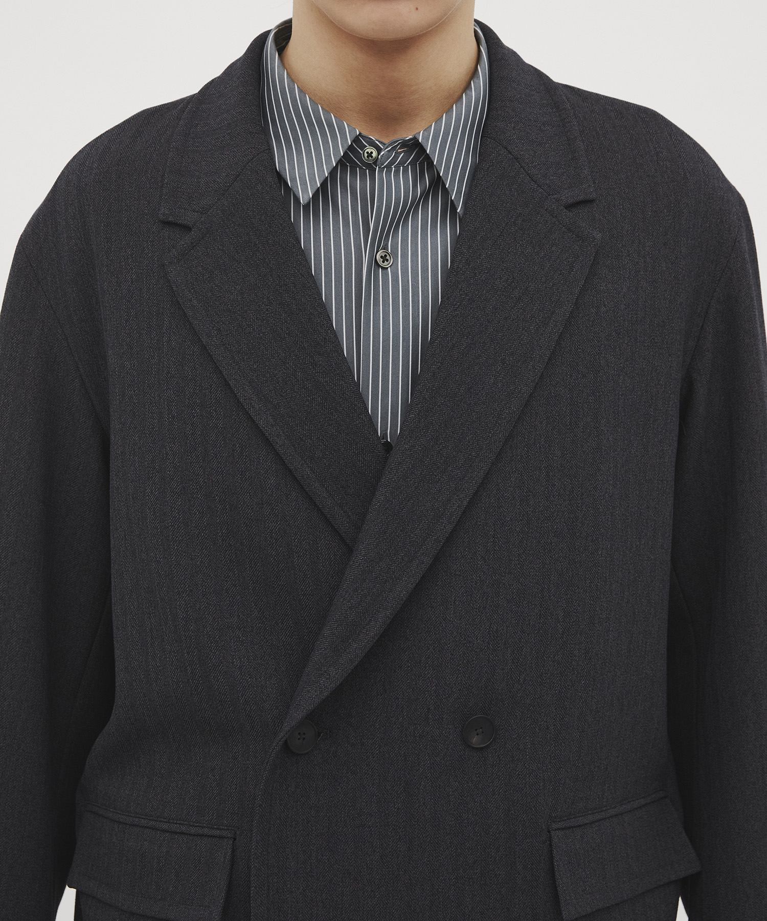 Mix herringbone ダブルジャケット CITY TOKYO