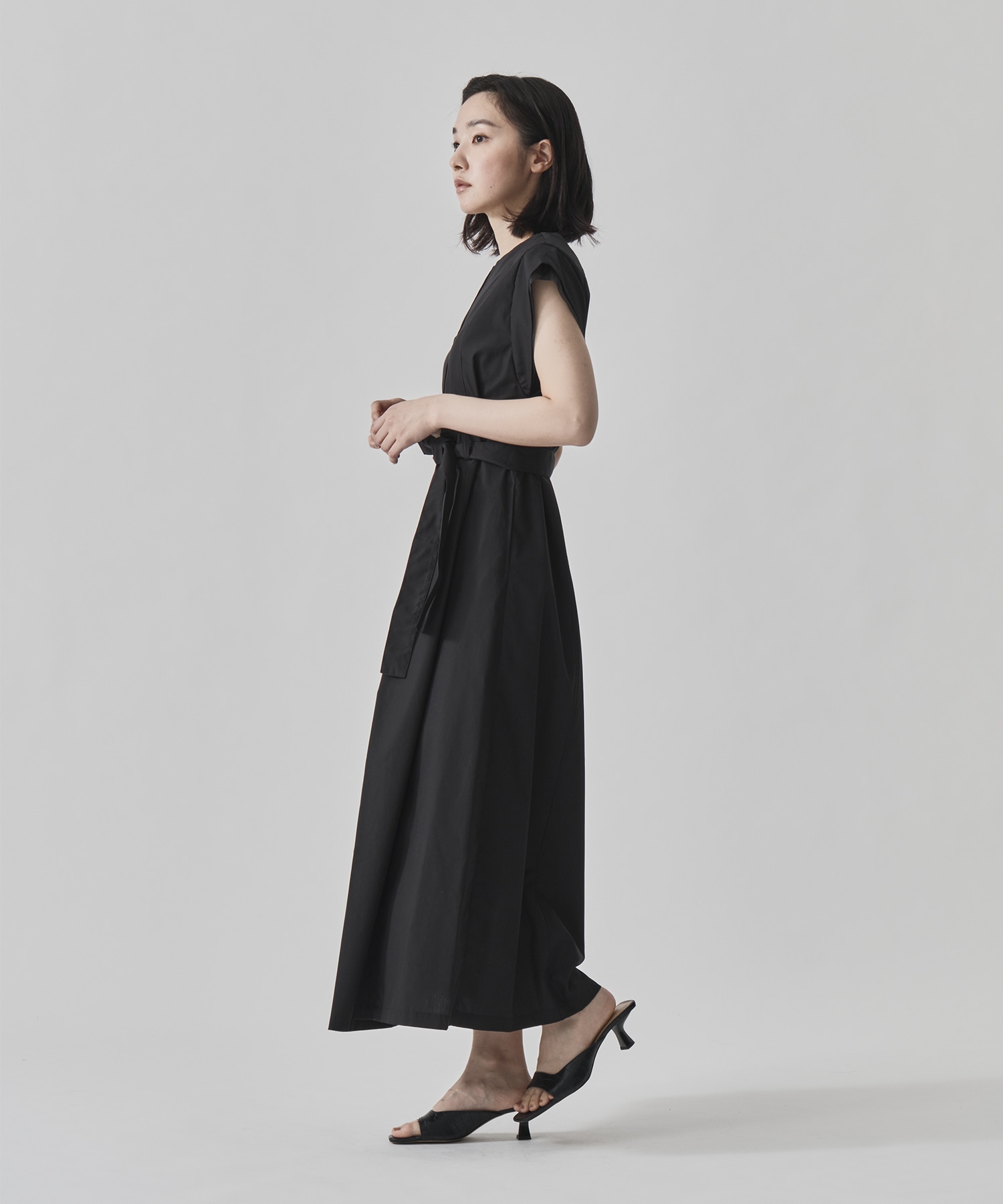 Chambray Belted Dress CITY TOKYO