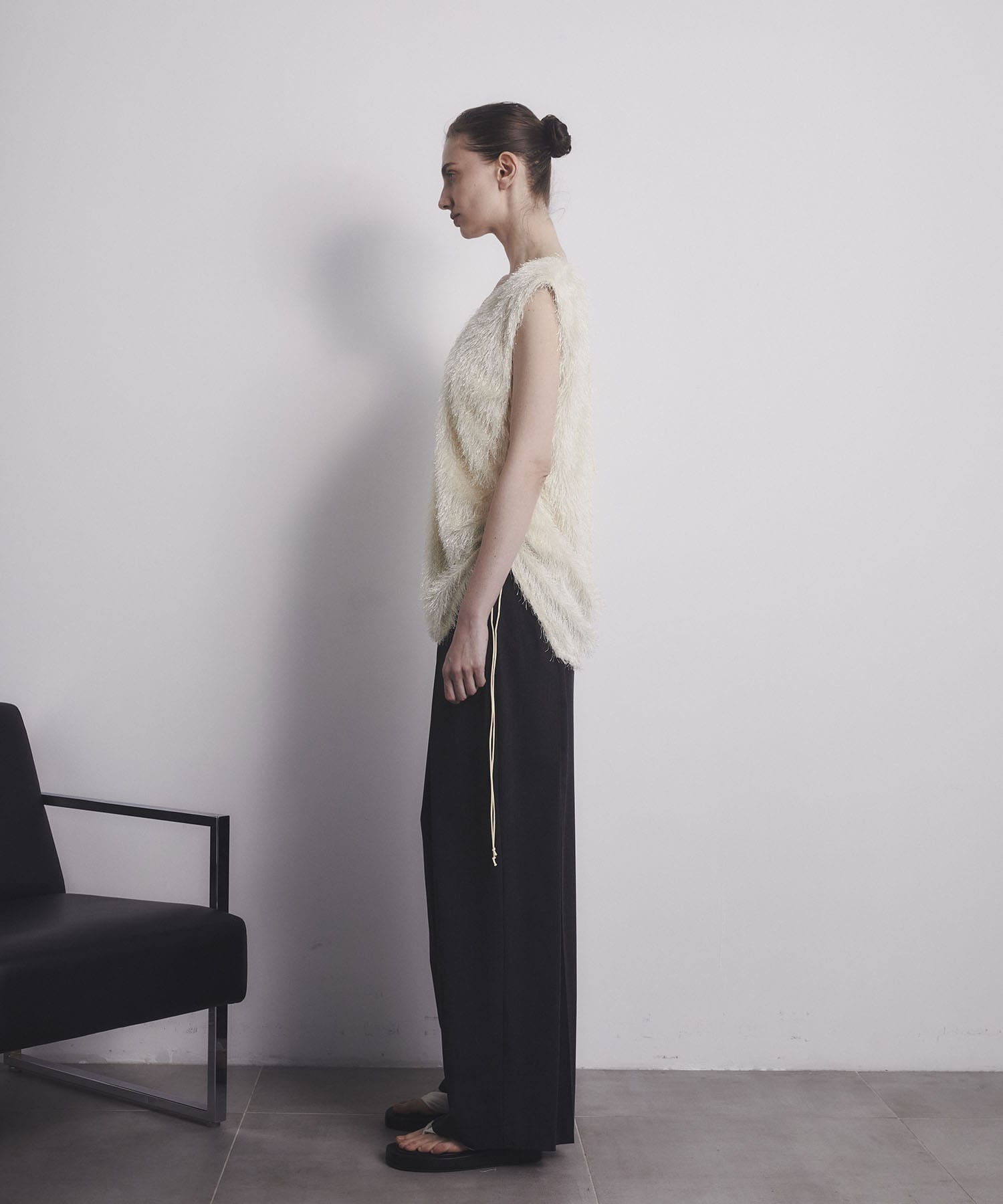 Sleeveless 2way Fringe Top CITY TOKYO
