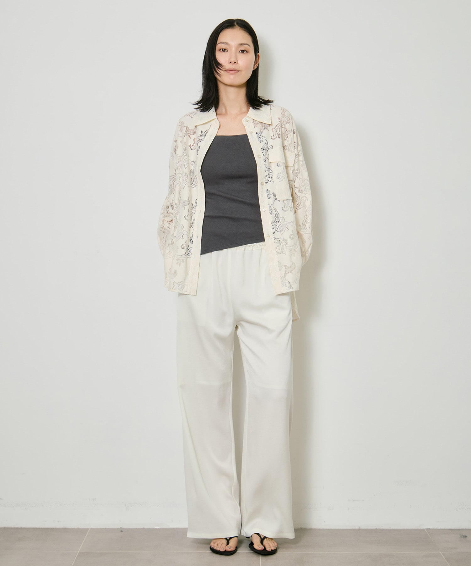 Cotton Lace Over Shirt CITY TOKYO