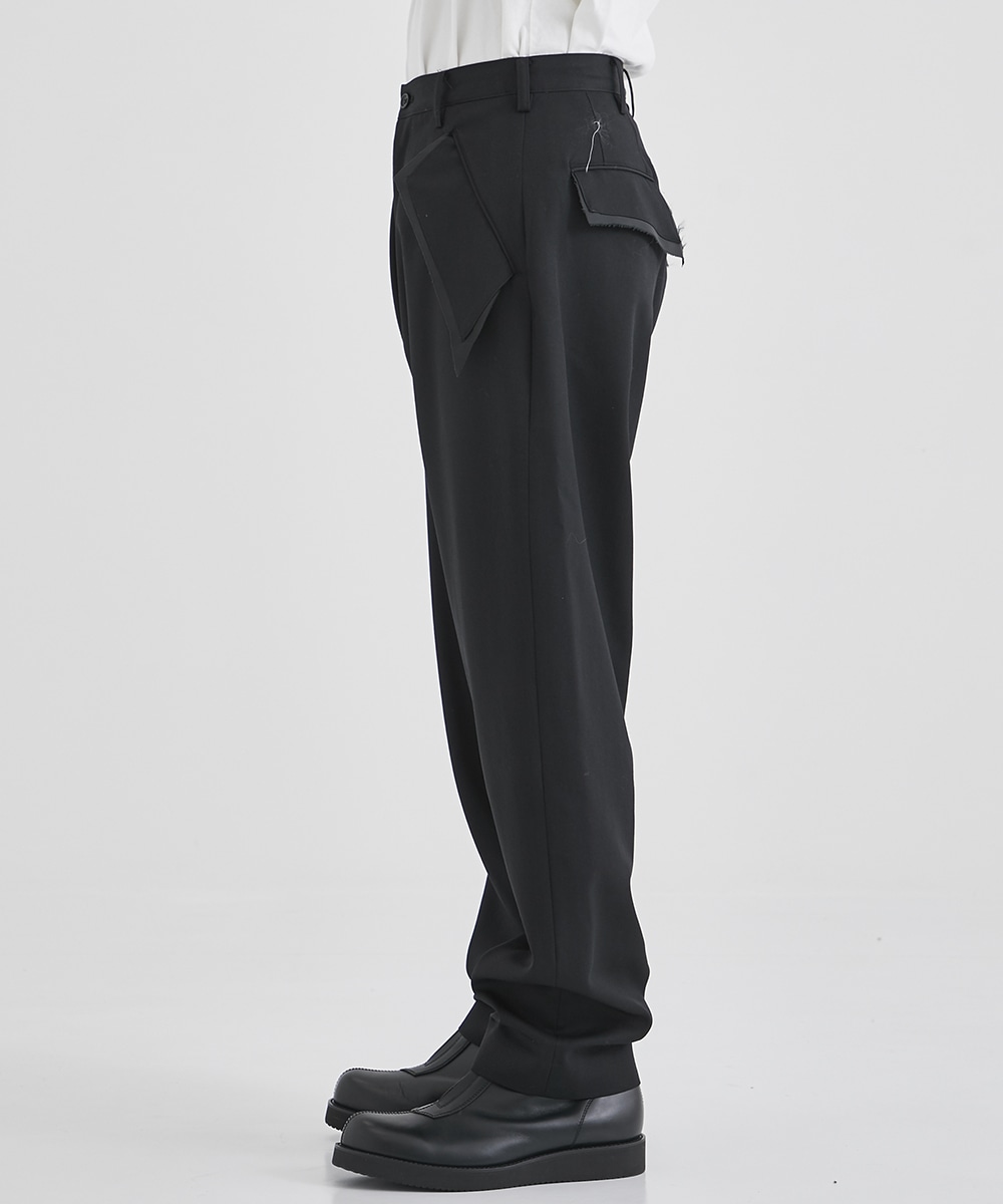 TAPERED SLACKS(S BLACK): sulvam: MENS｜THE TOKYO ONLINE STORE