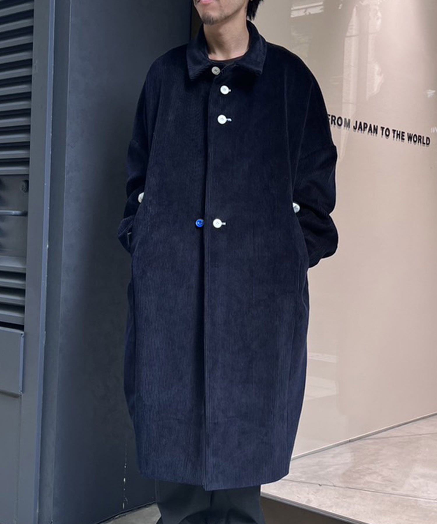 COCOON COAT(44 DARK NAVY): Omar Afridi: MEN｜THE TOKYO ONLINE STORE