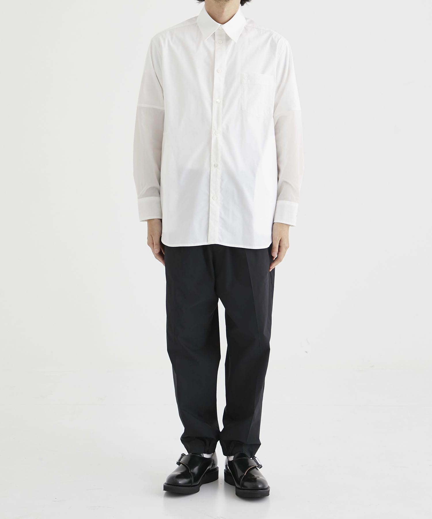 Sports Mixed Shirt (MID)(1 WHITE): th products: MEN｜THE TOKYO