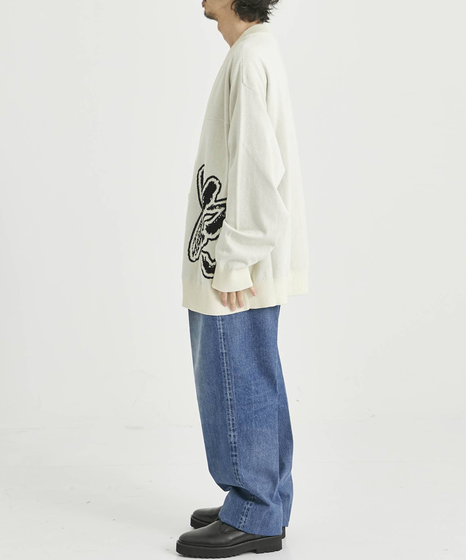 LOGO KNIT CARDIGAN(XS WHITE): Y-3: MEN｜THE TOKYO ONLINE STORE