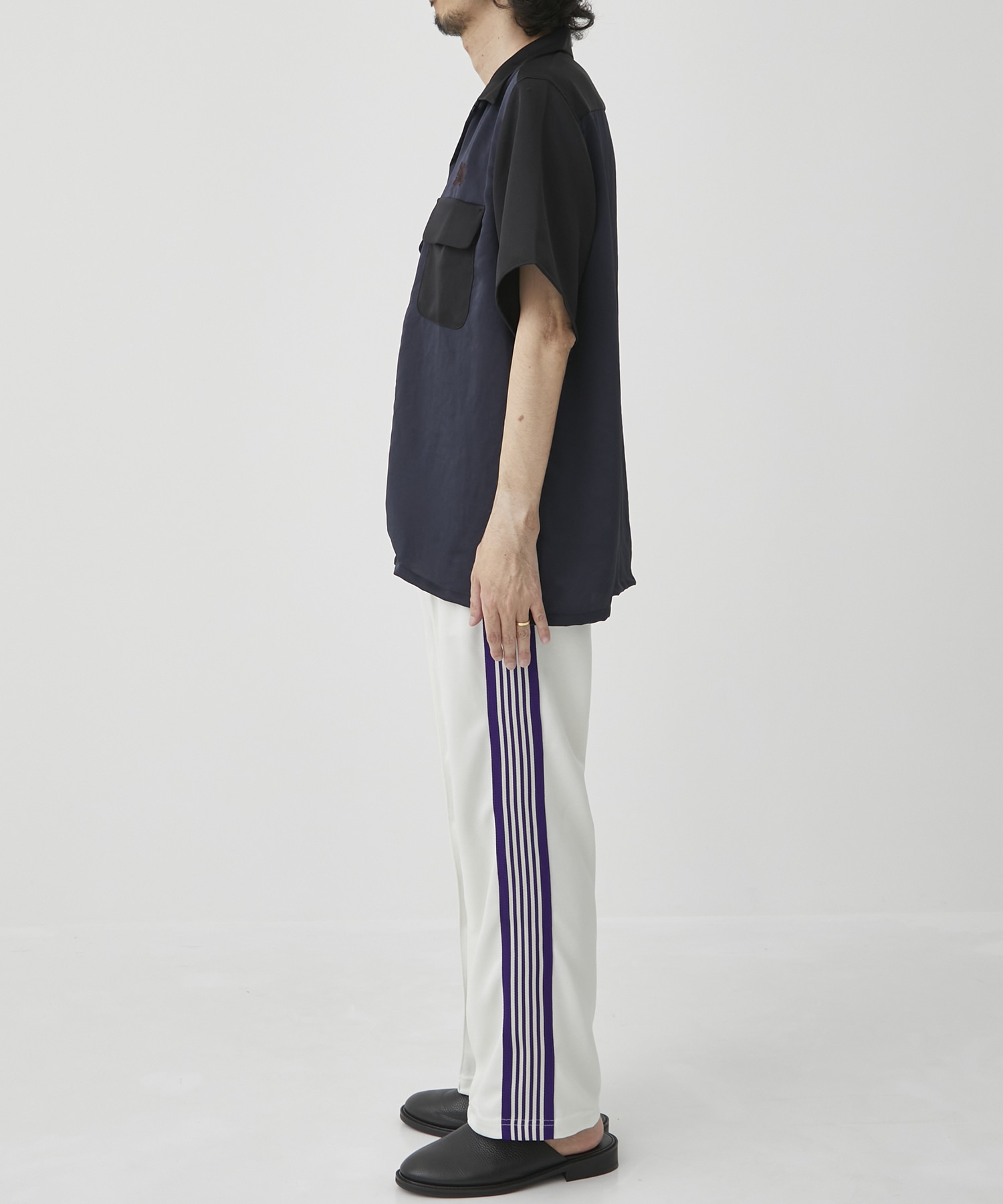 Track Pant - Poly Smooth(XS WHITE): NEEDLES: MEN｜THE TOKYO ONLINE