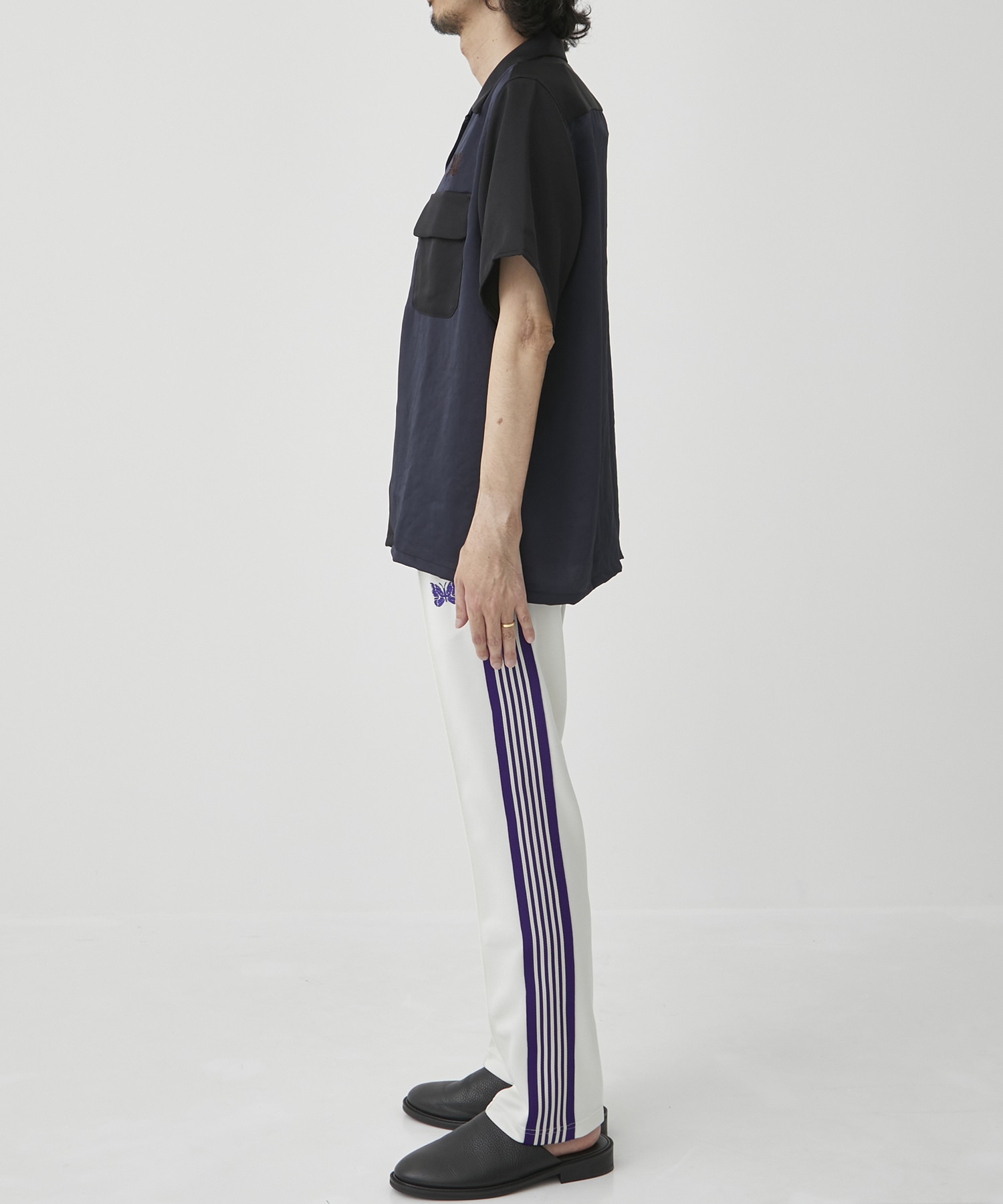 needles TRACK PANT - POLY SMOOTH XS