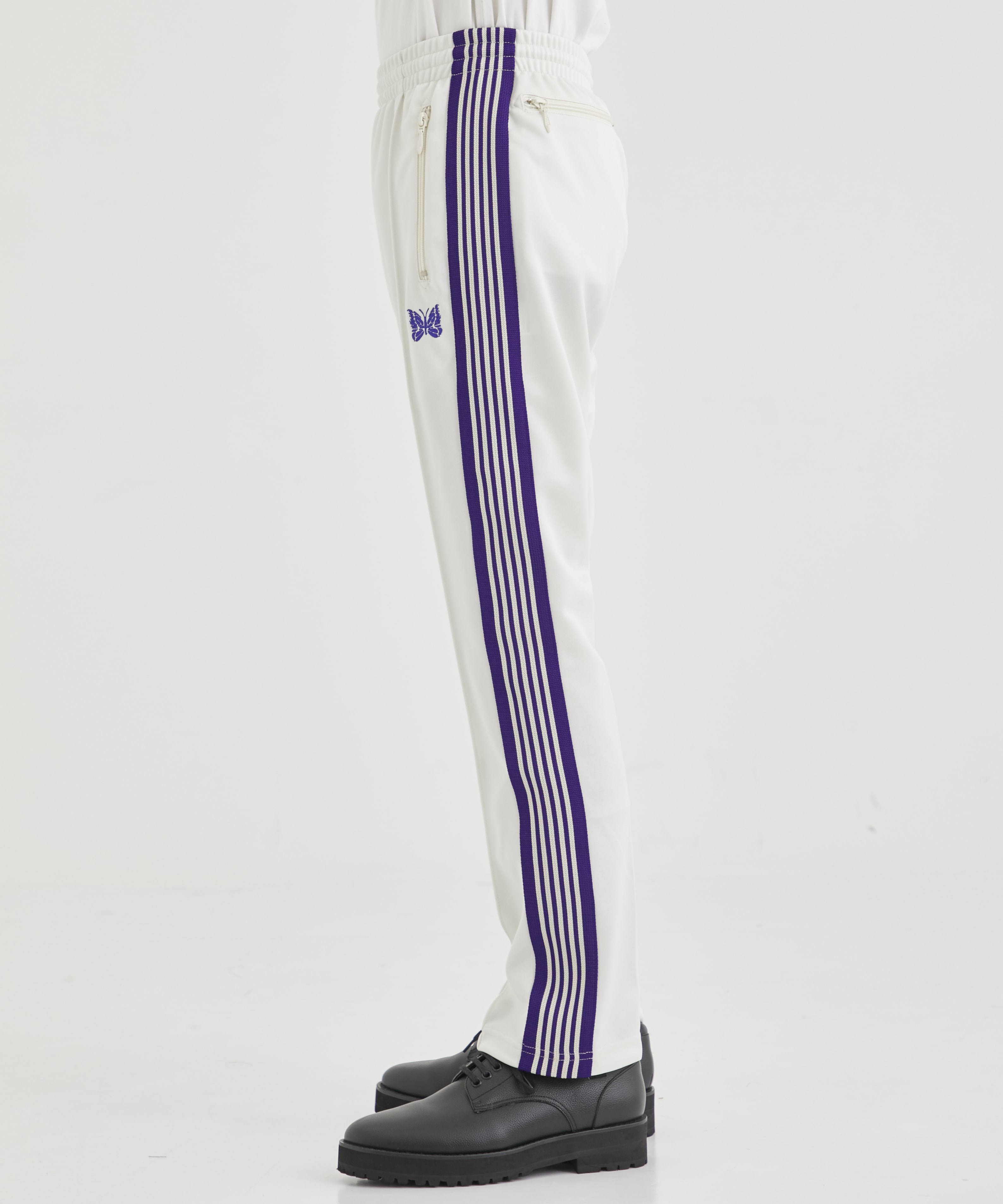 Narrow Track Pant - Poly Smooth(XS WHITE): NEEDLES: MENS｜THE