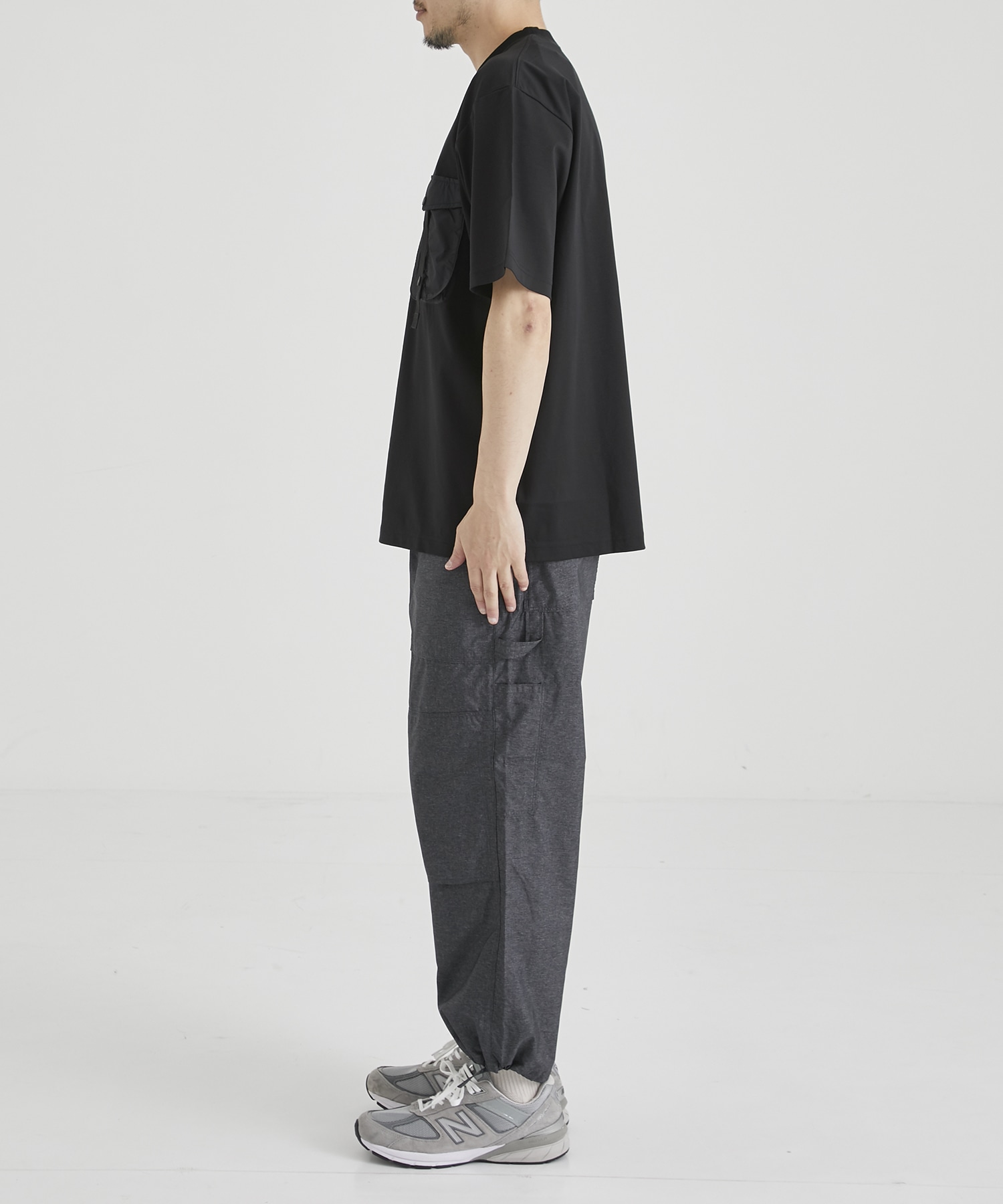 EX. NYLON POCKET T-SHIRT(1 BLACK): White Mountaineering: MEN｜THE