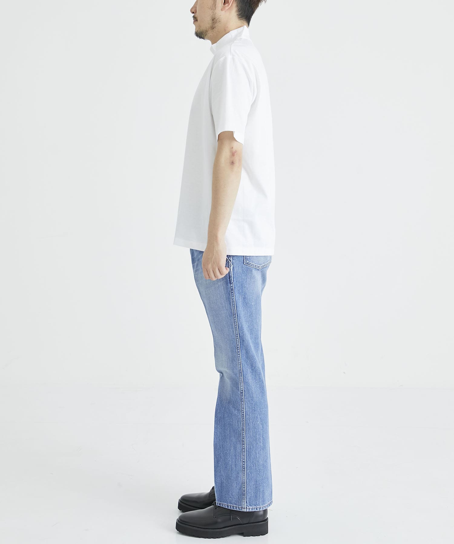 Extra Cotton Meck T-Shirts(M WHITE): RIVORA: MEN｜THE TOKYO ONLINE