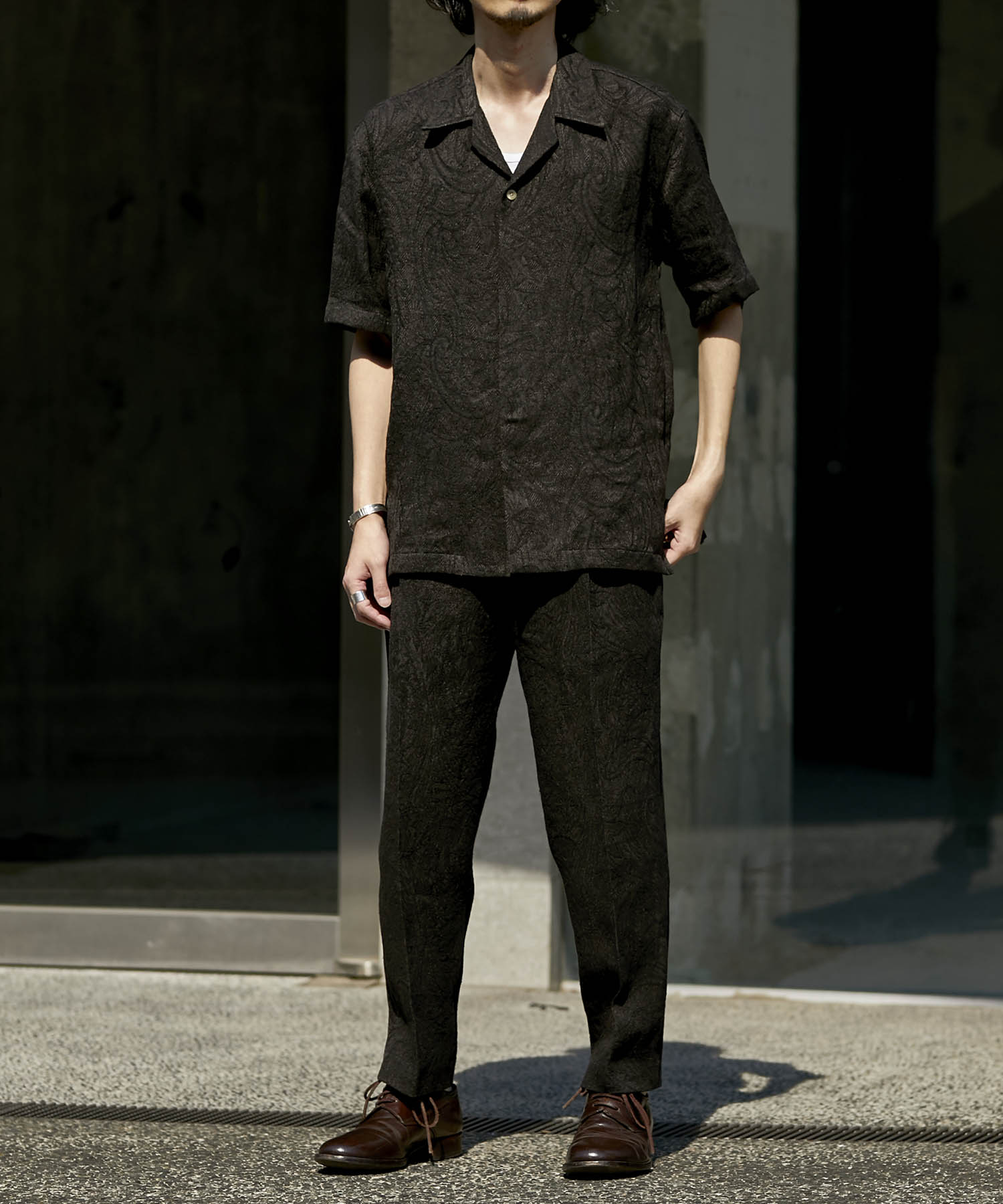 EX.TWO TUCKS TAPERED PANTS IRENISA