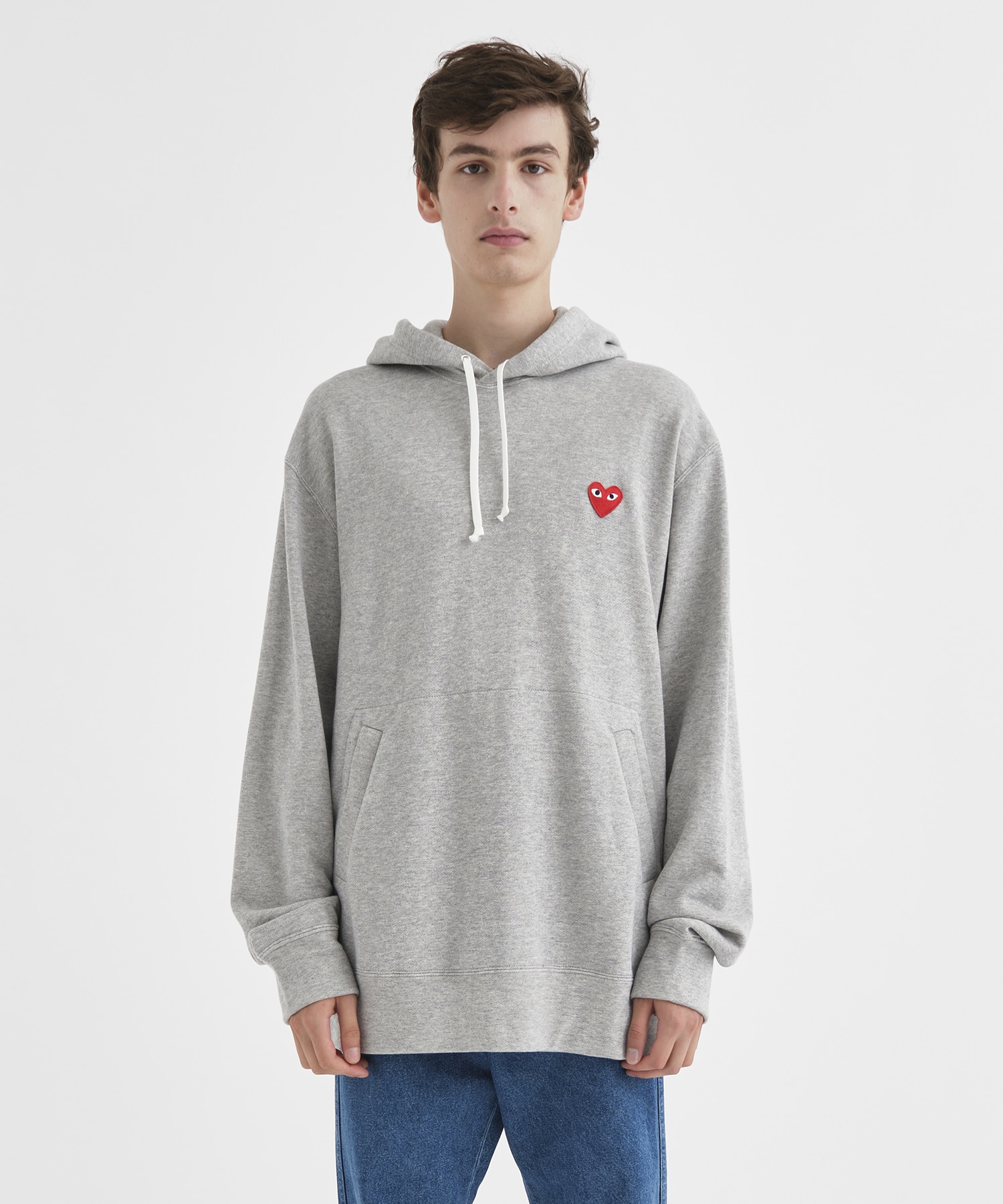 AZ-T170-051 PLAY HOODED SWEATSHIRT RED HEART ｜ PLAY Comme des Garcons