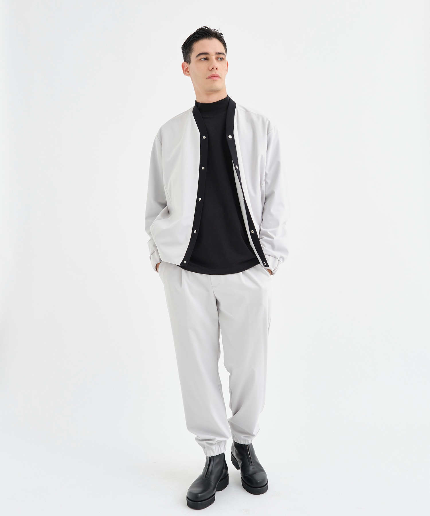 Washable High Function Jersey Snap Cardigan ｜ THE TOKYO