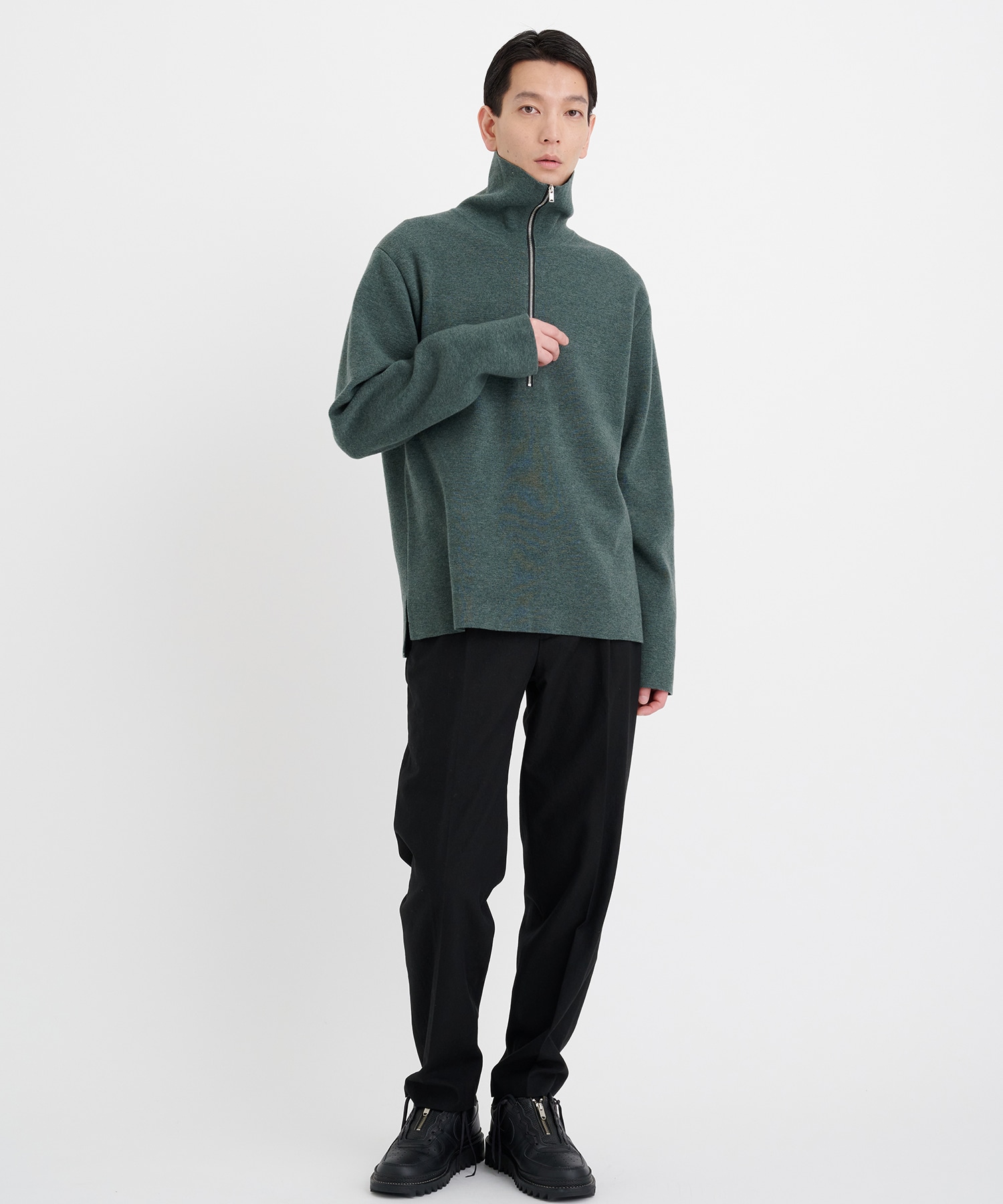 Big Collar Half Zip Sweater THE TOKYO