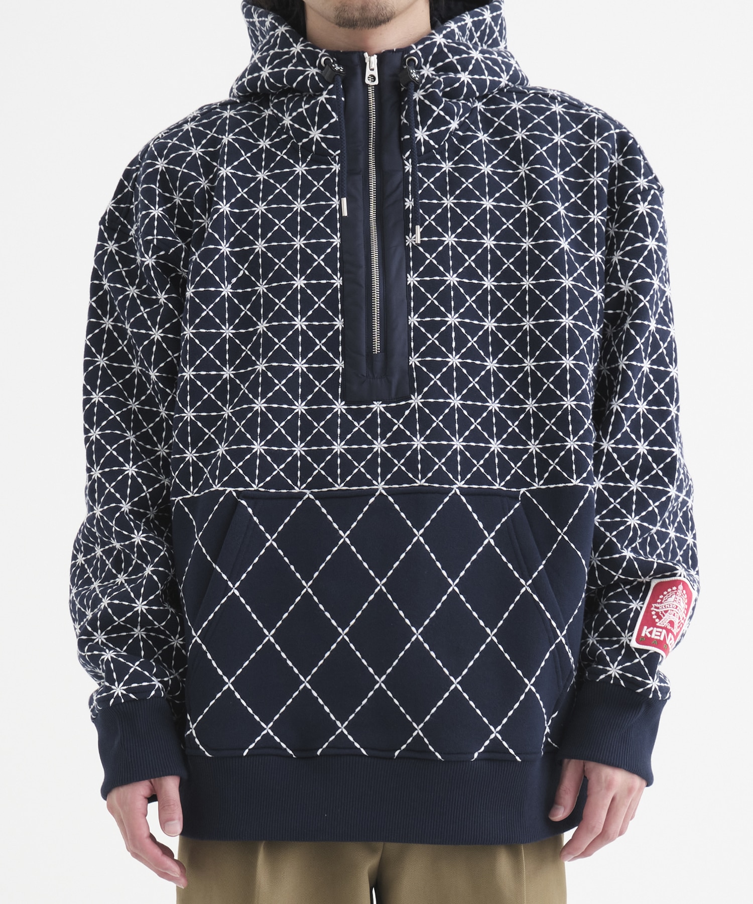 Kenzo Sashiko Stitch Oversized Hoodie M KENZO