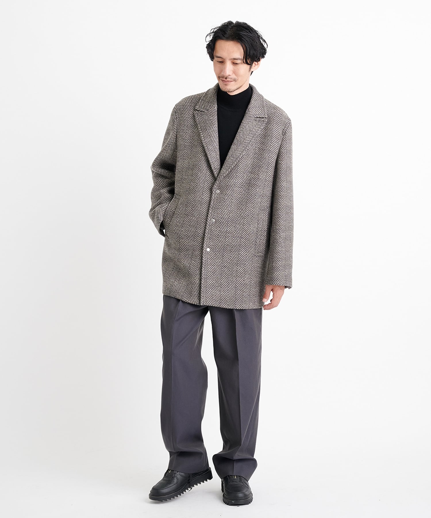 Airy Tweed Short Coat THE TOKYO