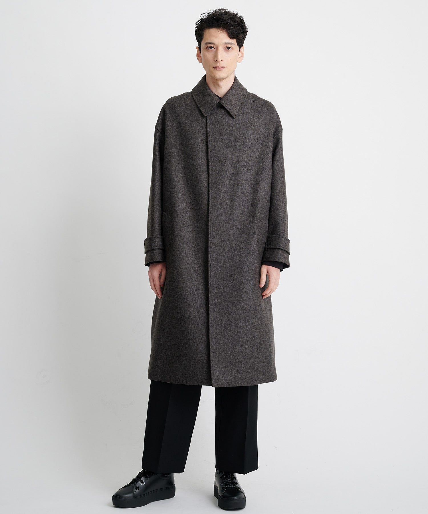 THE BAL COLLAR COAT(46 GREY): THE RERACS: MEN|THE TOKYO ONLINE STORE