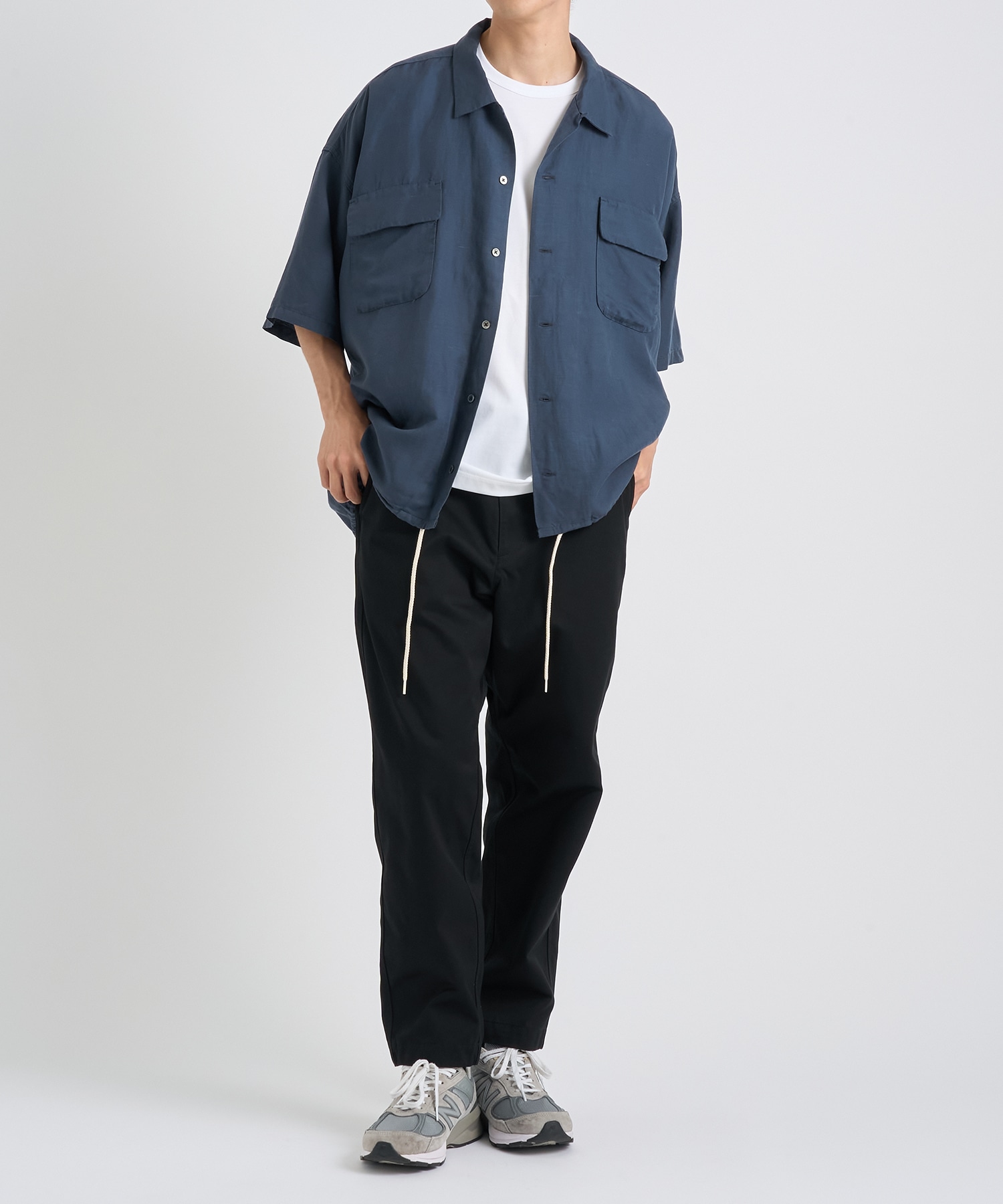 Open Collar S/S Shirt nanamica